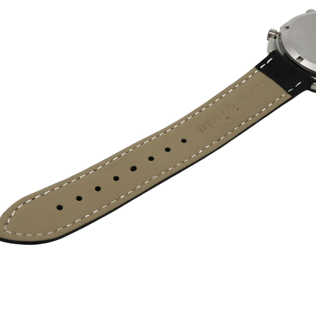 【稼働品】カシオ ティンバークルーザー TIC-100 腕時計 メンズ アナデジ クロノグラフ 20気圧防水 クオーツ ステンレス レザーベルト ブラック 黒文字盤 シルバー ヴィンテージ 希少 レトロ アウトドア G9