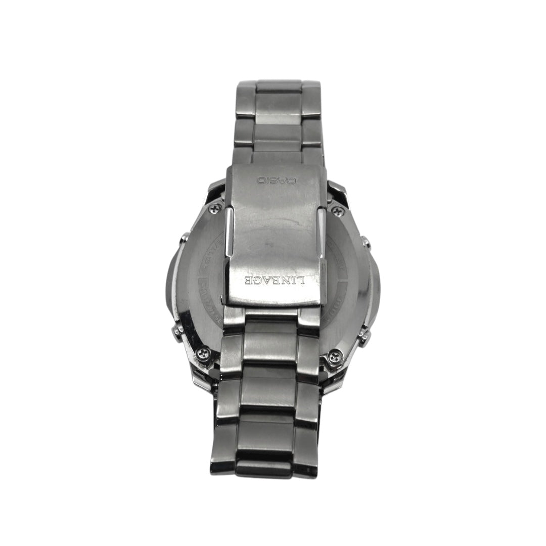 【美品/稼働品】カシオ リニエージ 腕時計 LIW-M610TDS 電波ソーラー チタン サファイアガラス メンズ ブラック ゴールド アナログ ワールドタイム MULTI BAND 6 ウェーブセプター ビジネス 軽量 G10