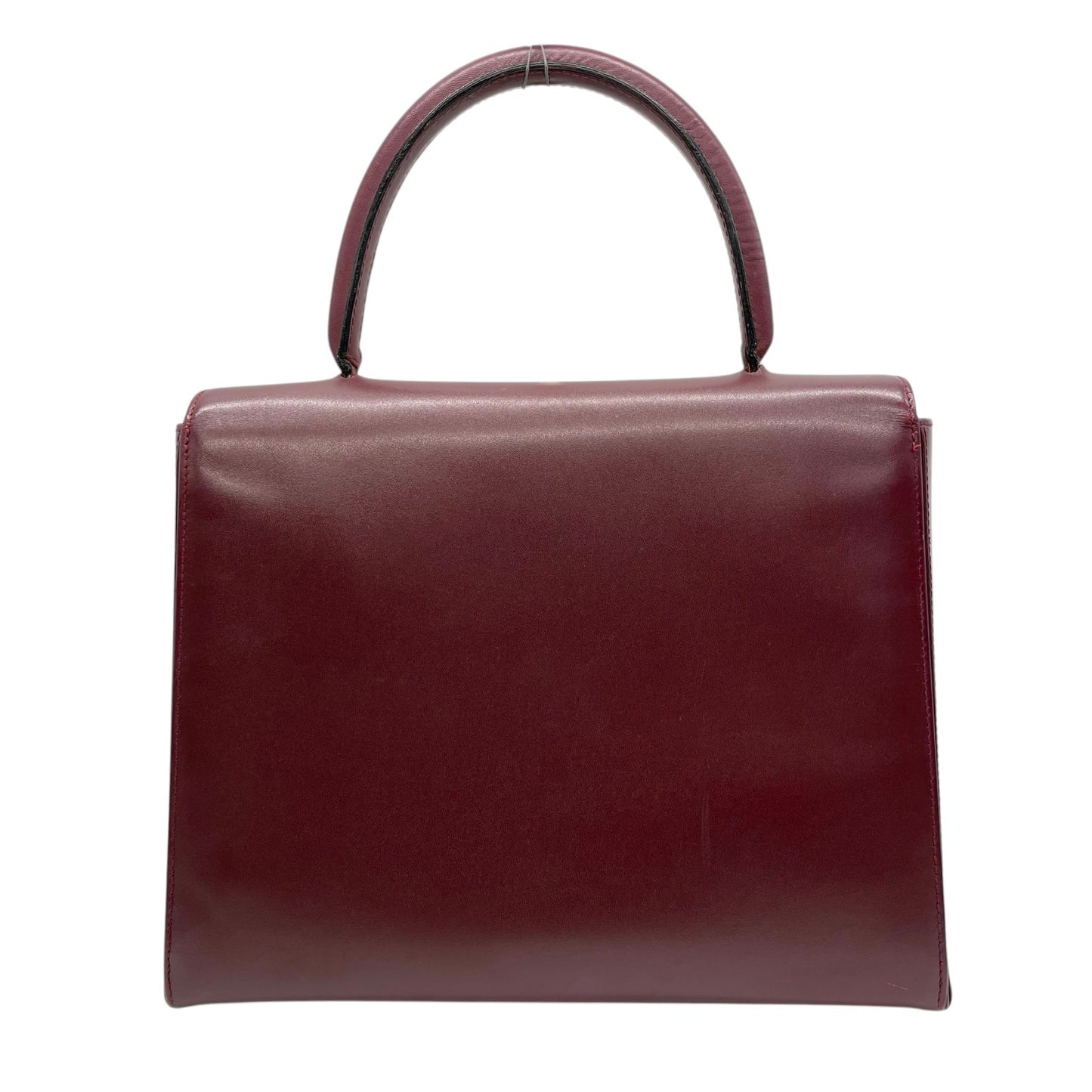 カルティエ マストライン ハンドバッグ ワンショルダー 自立可 ターンロック 2Cロゴ Cロゴ レザー 本革 ボルドー ワインレッド レディース ヴィンテージ クラシック エレガント フォーマル パーティバッグ 高級感 G