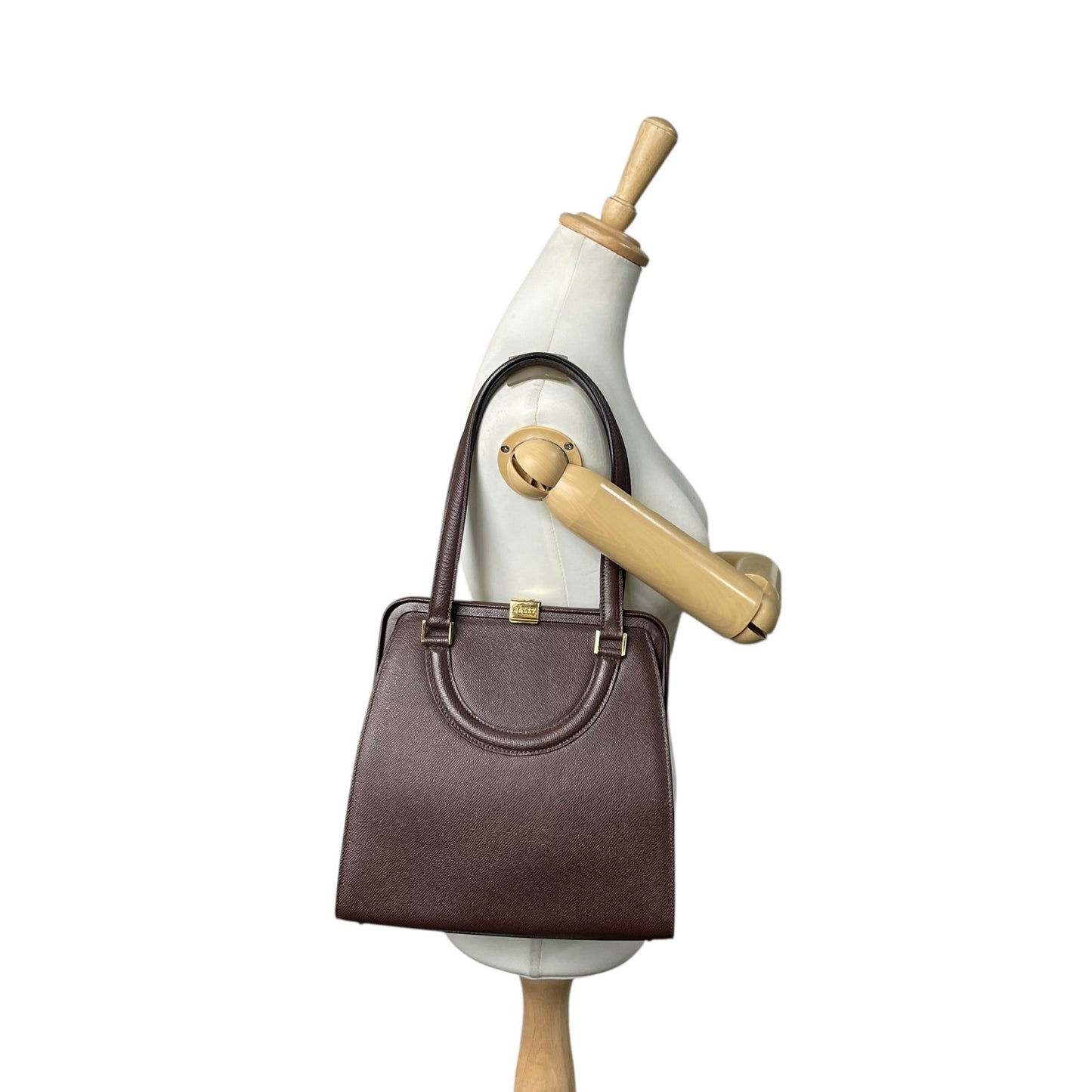 バリー Bally ヴィンテージ レザーショルダーバッグ トートバッグ ブラウン 肩掛け vintage archive 90s B