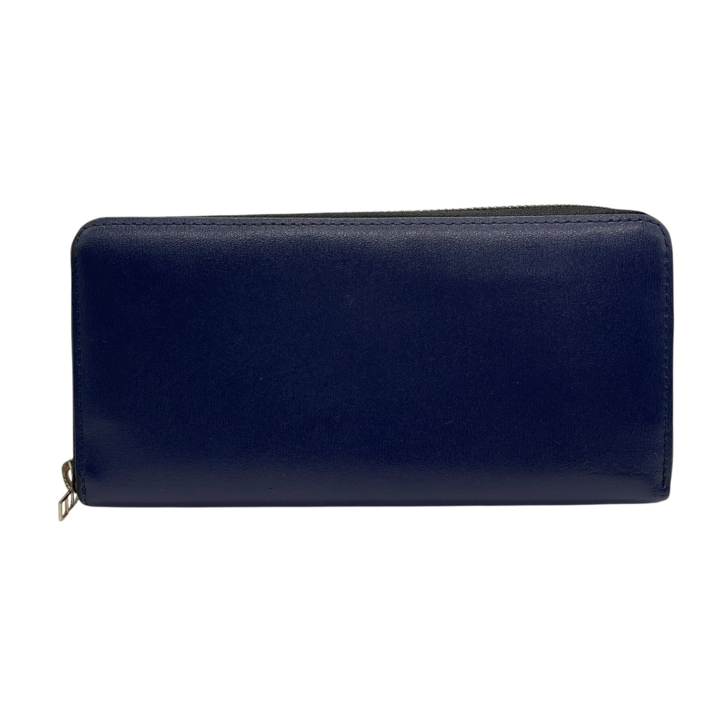 Paul Smith ポールスミス 長財布 ラウンドファスナー 紺 ネイビー レザー 本革 ゴールド金具 マルチカラー メンズ W1