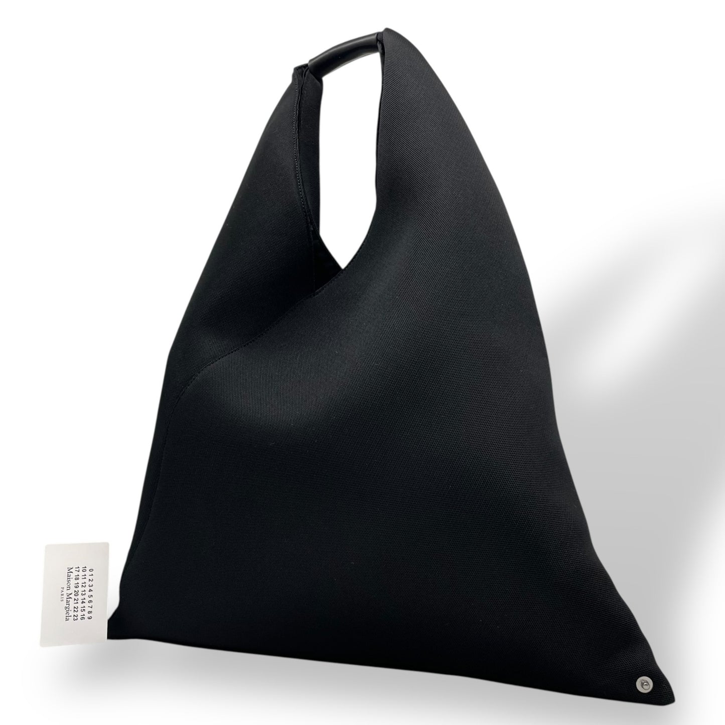 新品同様 MM6 Maison Margiela エムエム6 メゾンマルジェラ ハンドバッグ JAPANESE BAG ジャパニーズバッグ ジャパニーズトート レディース 黒 ブラック シルバー金具 手提げ K4