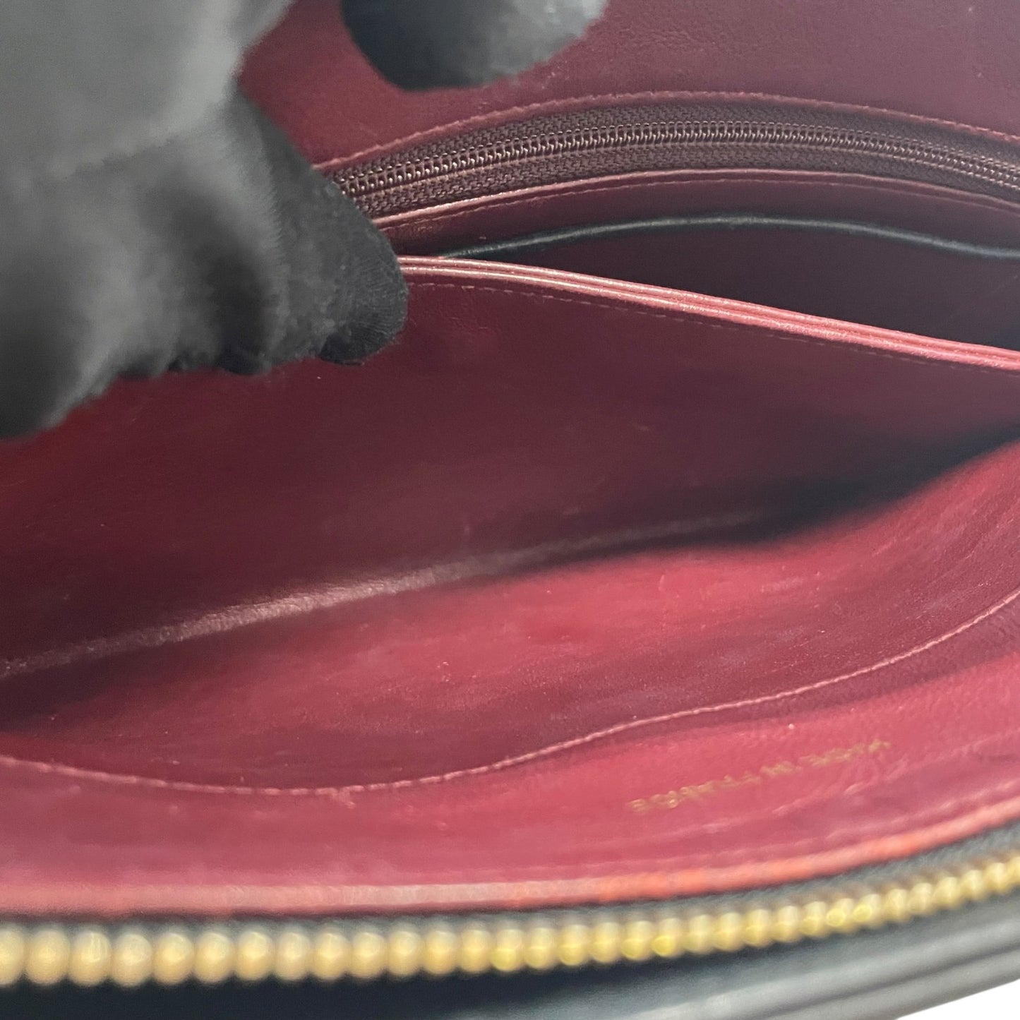 Authentic CHANEL Matelasse Chain Shoulder Bag Black Leather Turn Lock 2.55 Vintage