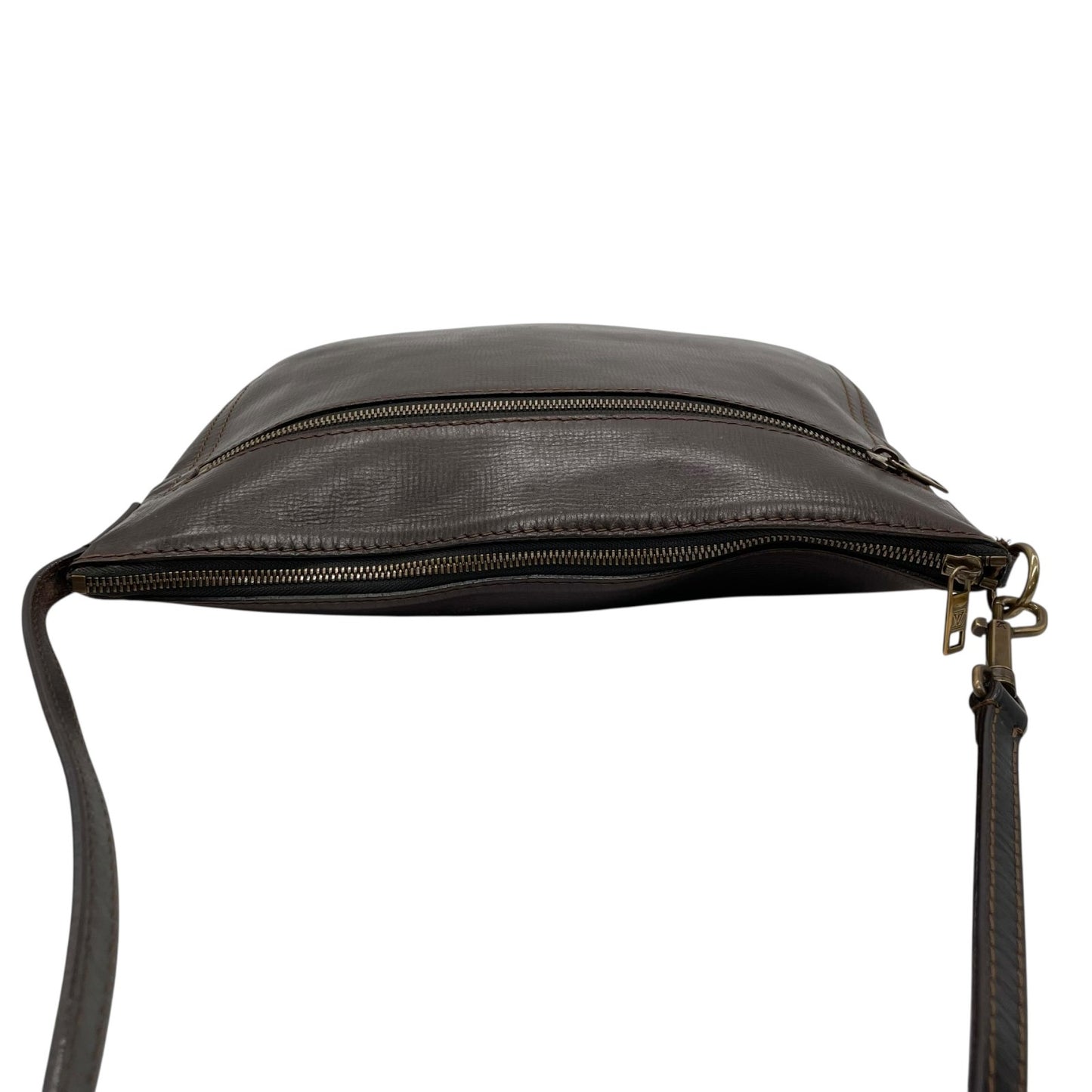 ルイ・ヴィトン LOUIS VUITTON サック・プラ ショルダーバッグ ユタレザー ブラウン系 カフェ M92073 メンズ レディース K8