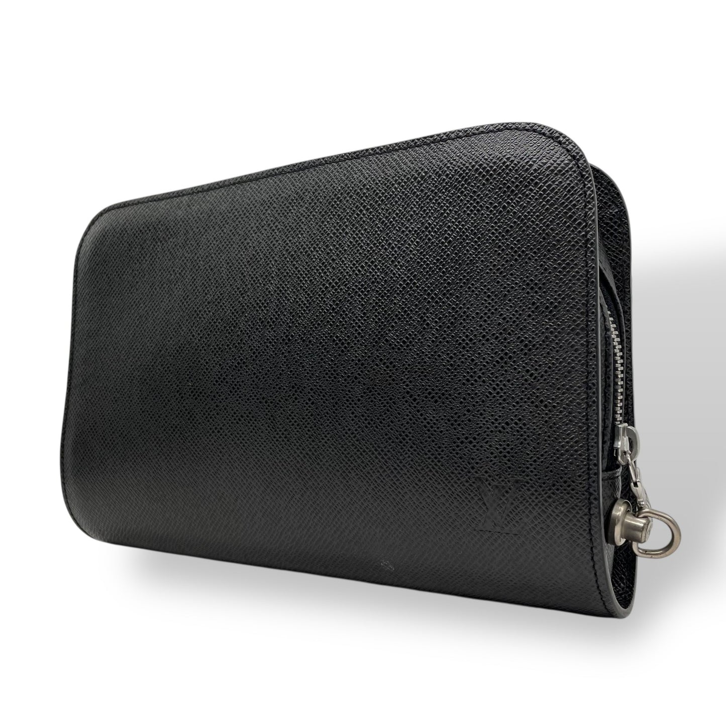 美品 Louis Vuitton ルイヴィトン M30182 タイガ バイカル セカンドバッグ レザー 黒 ブラック メンズ K3