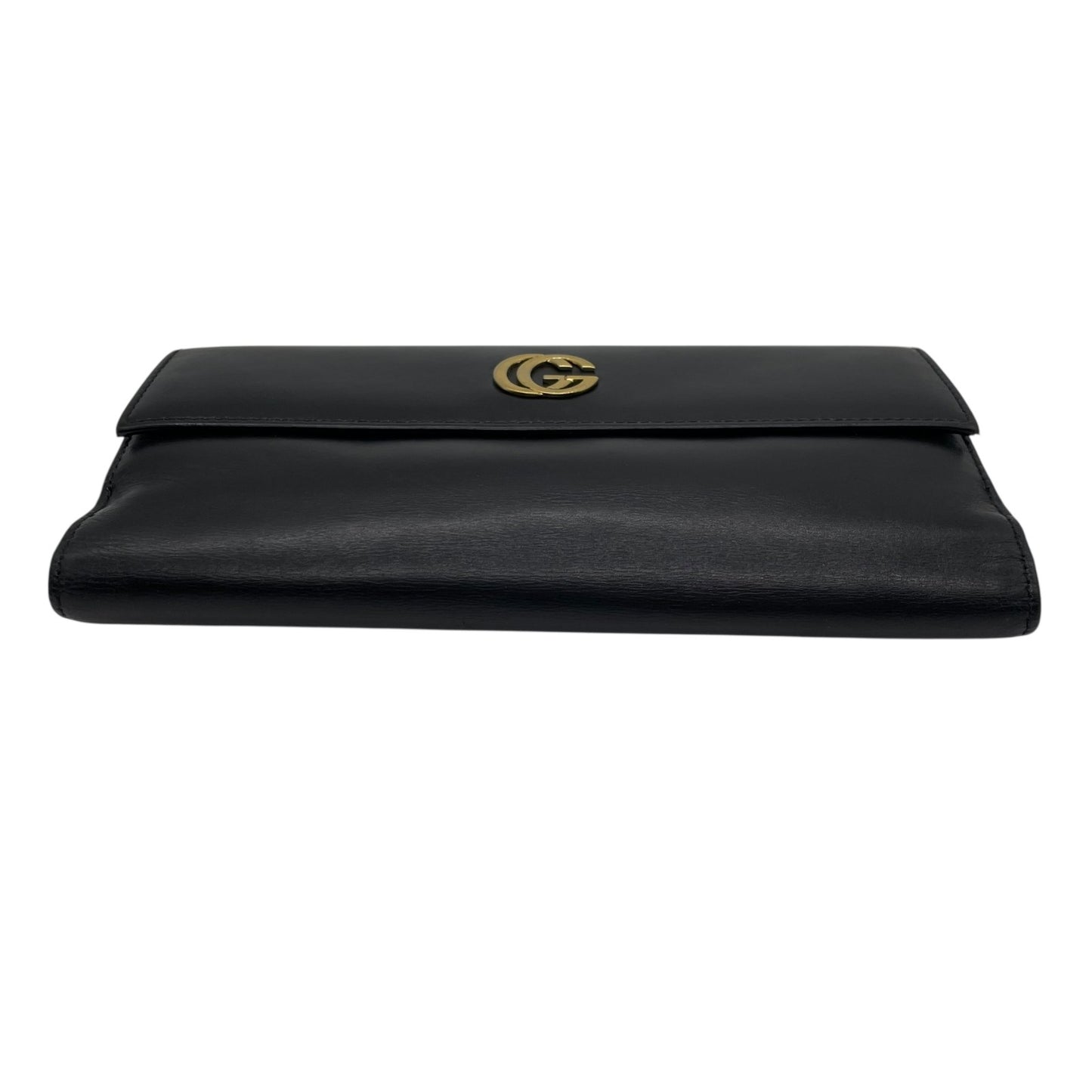 GUCCI グッチ GGマーモント 長財布 Wホック 213318 ダブルG 黒 ブラック レザー ゴールド金具 W5