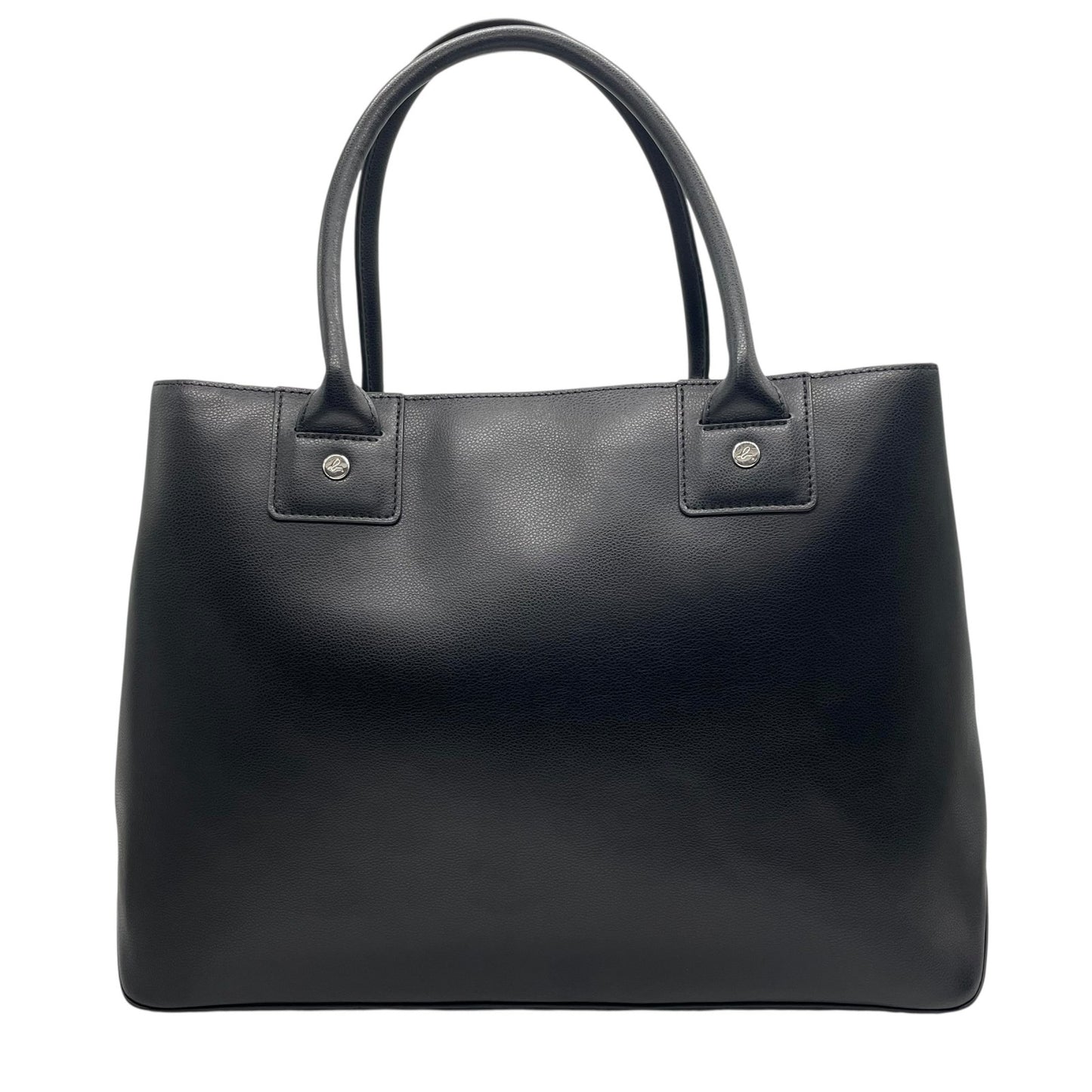 美品 agnès b. アニエスベー トートバッグ レザー 黒 ブラック シンプル PC収納可 A4可 通勤 通学 A