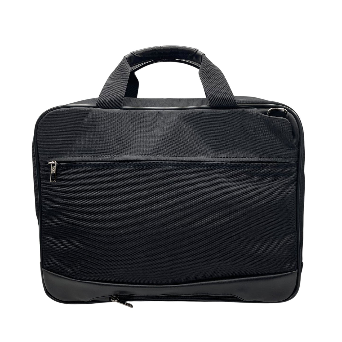 美品 サムソナイト Samsonite ビジネスバッグ ブリーフケース 2WAY ショルダー付 ナイロン×レザー 黒 ブラック X2