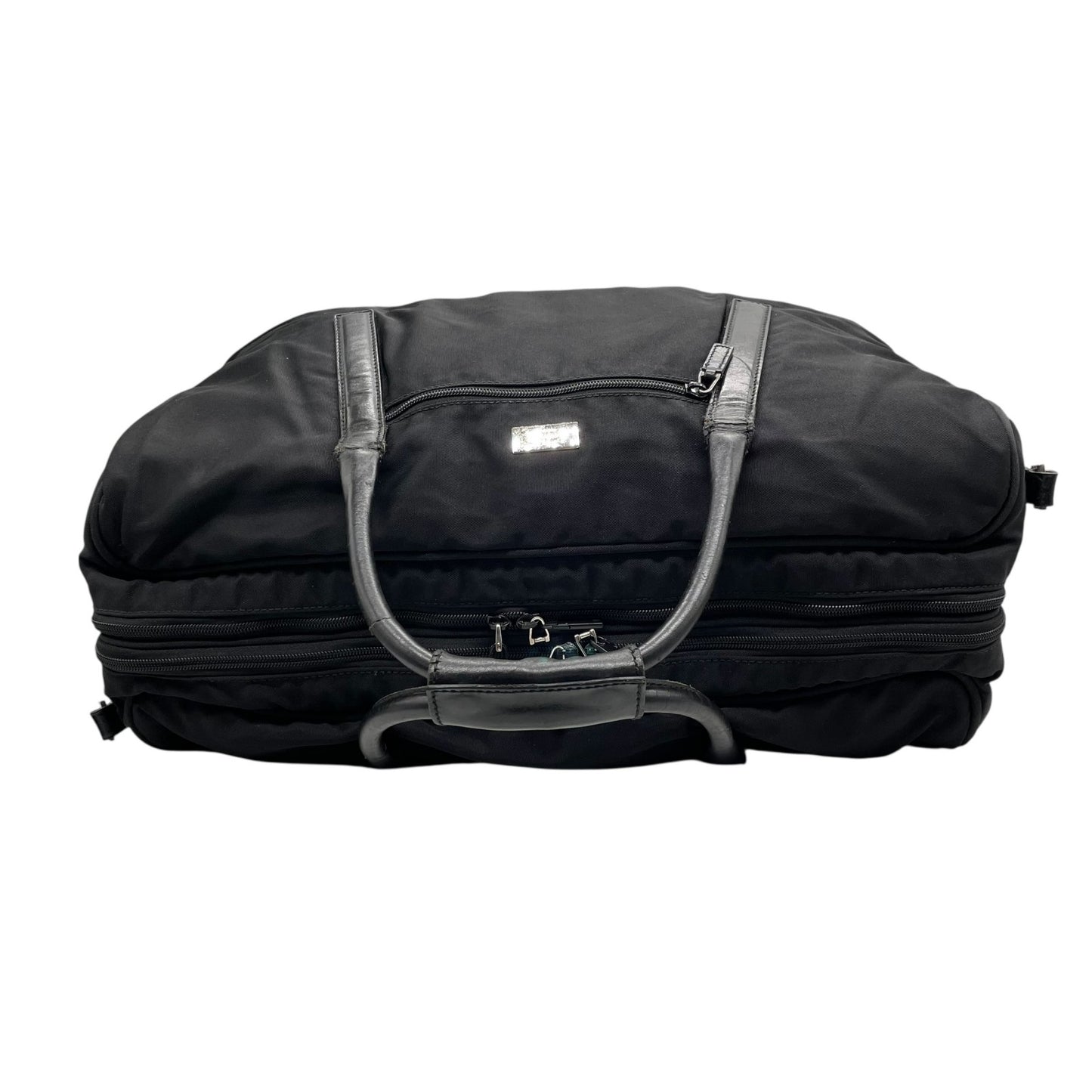 グッチ GUCCI ボストンバッグ ショルダーバッグ ブラック 黒 2way ナイロン レザー 大容量 トラベルバッグ ビジネスバッグ 斜め掛け可 ロゴ シルバー金具 メンズ X