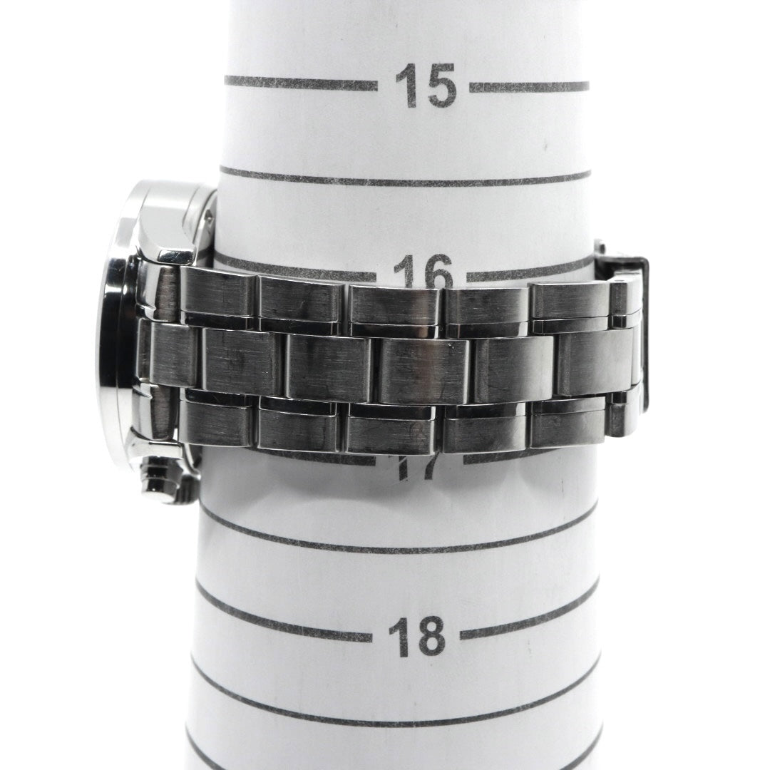 【電池交換済】スイスミリタリー ハノワ 腕時計 06-5219 クロノグラフ メンズ クオーツ シルバー文字盤 デイト表示 アナログ ローマンインデックス ビジネス カジュアル スポーツ エレガント スイス製 クリーニング済み G3