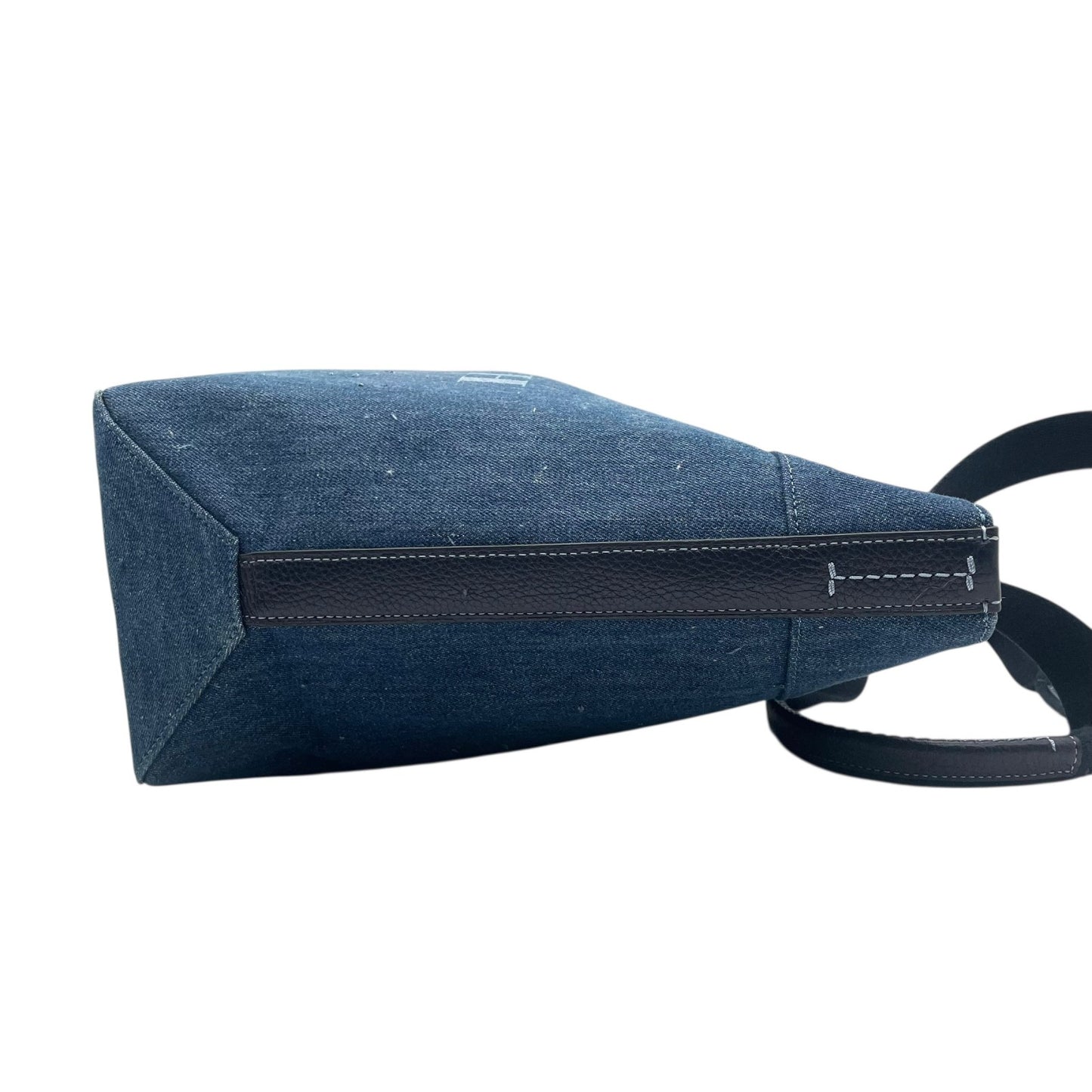 コーチ COACH デニム トートバッグ ショルダーバッグ ロングハンドル 肩掛け 馬車ロゴ ビッグロゴ 大容量 A4対応 ブルー レディース メンズ ヴィンテージ U17