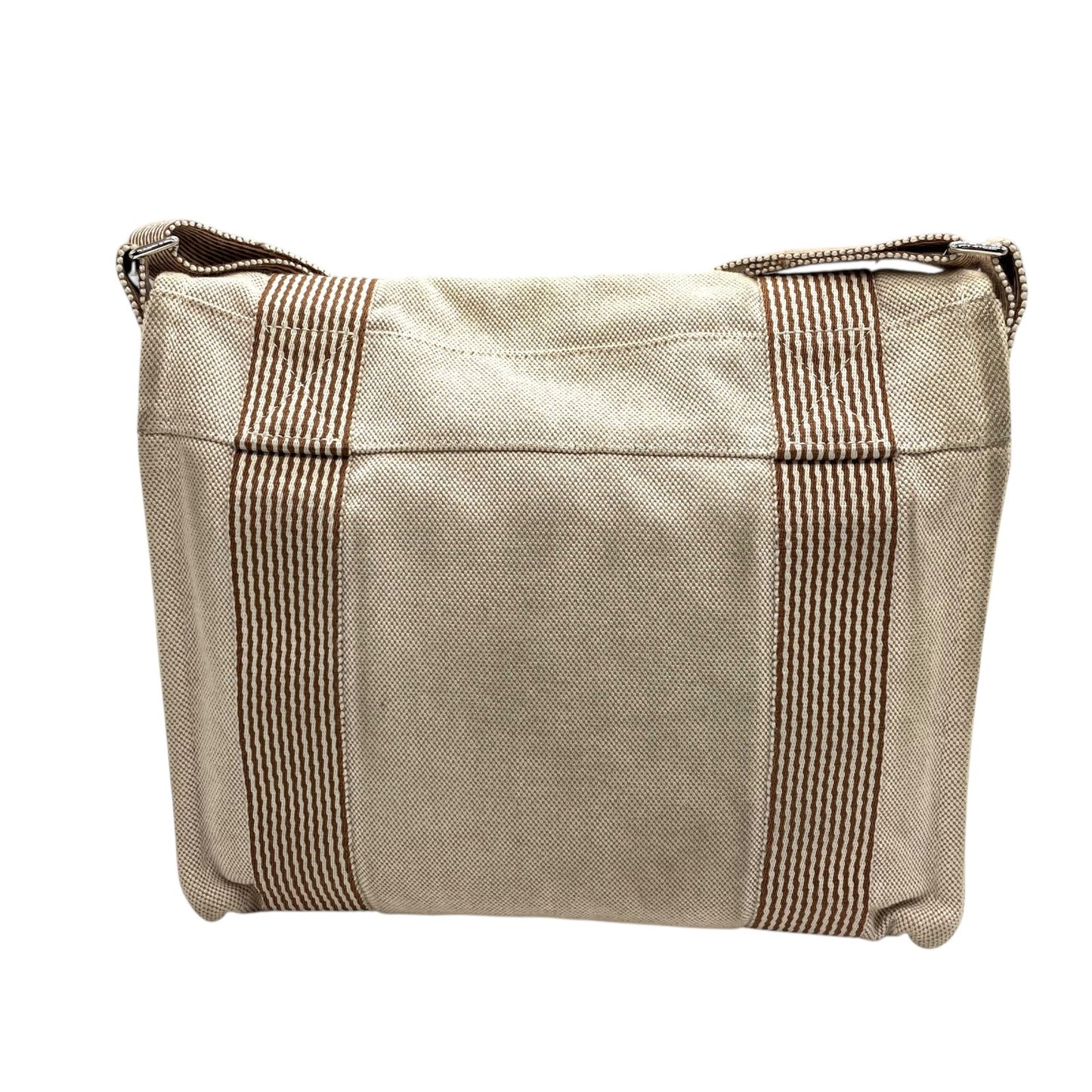 エルメス HERMES エールライン メッセンジャーPM ベージュ キャンバス ショルダーバッグ メンズ レディース ユニセックス B4