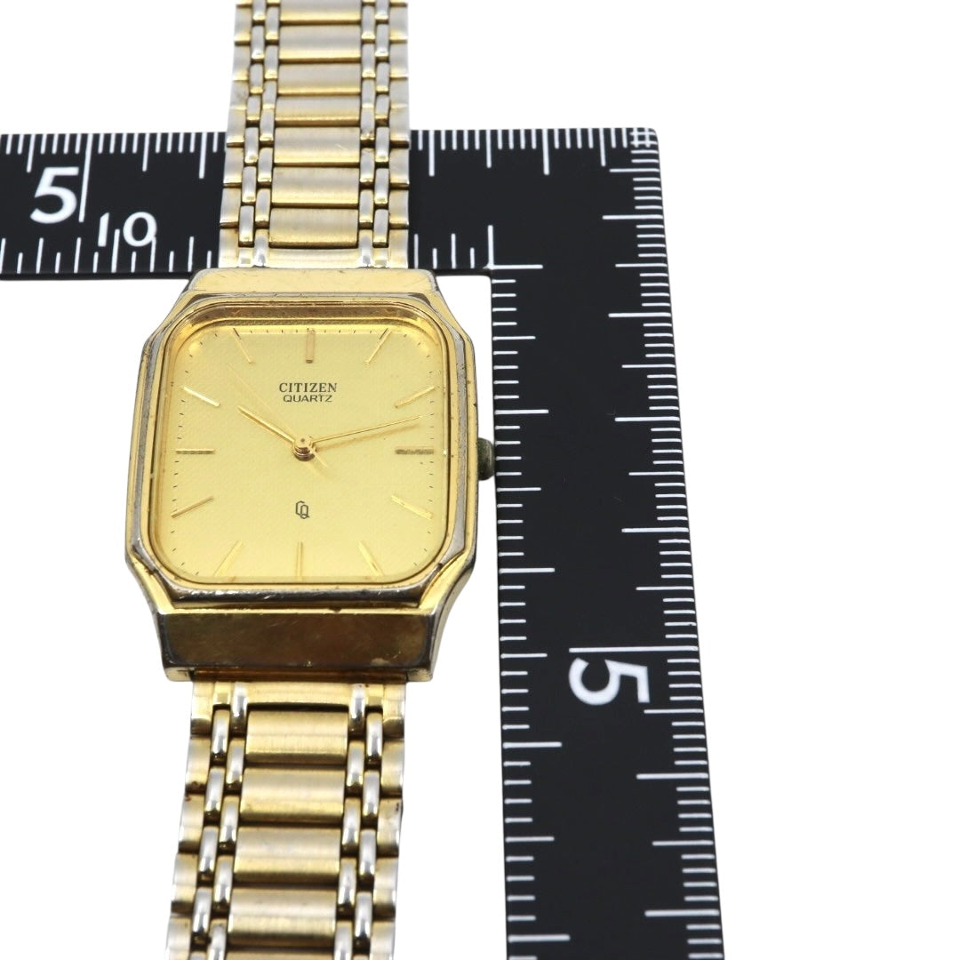 citizen シチズン クオーツ 腕時計 4031-491521K ゴールド レクタンギュラーケース ステンレスブレス レディース ヴィンテージ G8