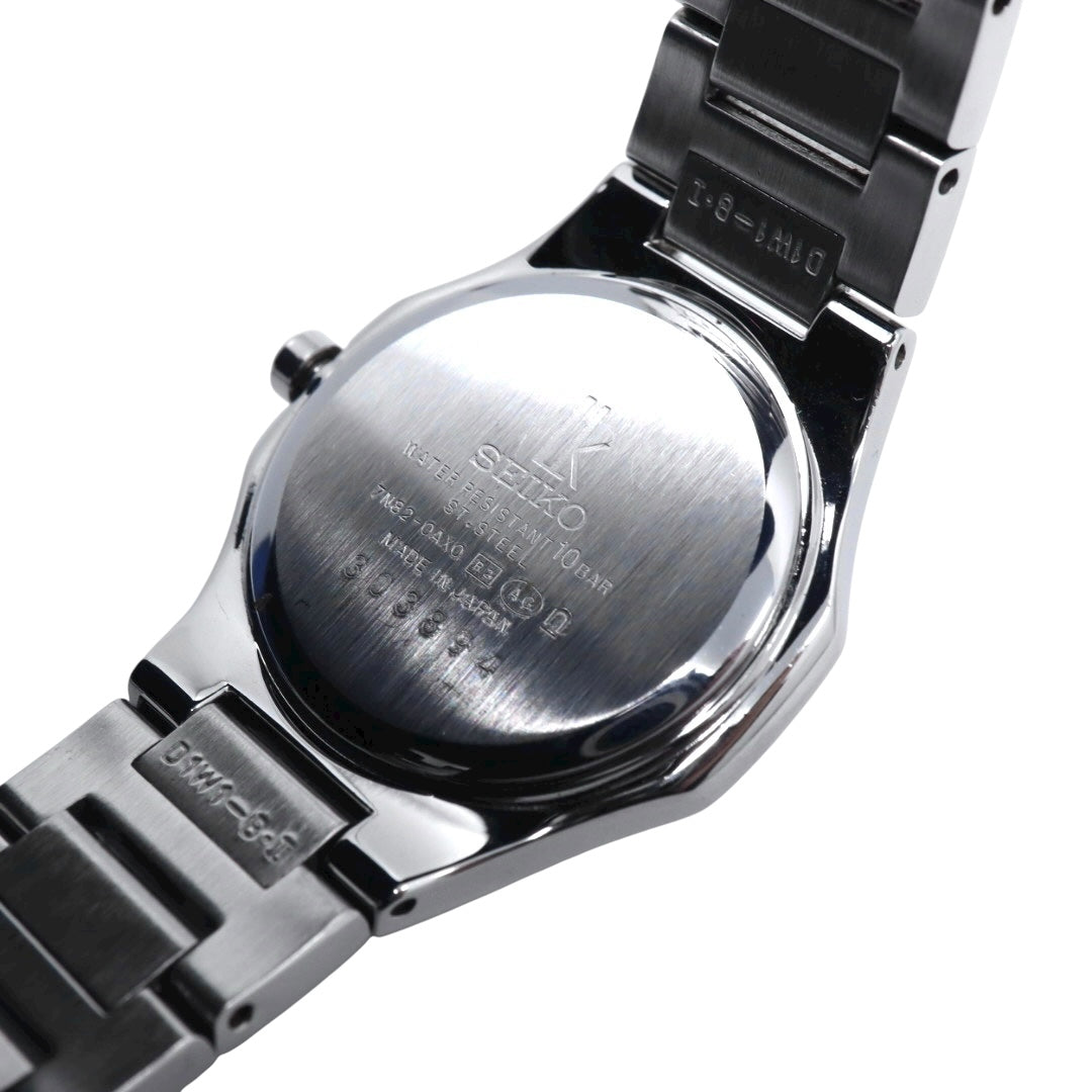 SEIKO セイコー LUKIA ルキア 7N82 ピンク文字盤 ステンレス レディース クオーツ デイト 上品ウォッチ I2