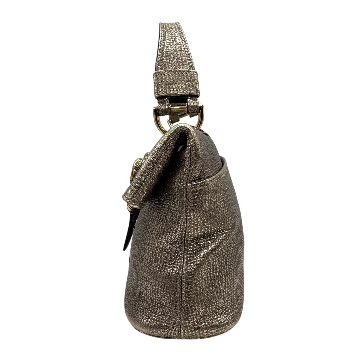 美品 BVLGARI ブルガリ レオーニ 2way ハンドバッグ ショルダーバッグ シルバー 本革 レザー レディース 希少モデル ブランドバッグ 鞄 A