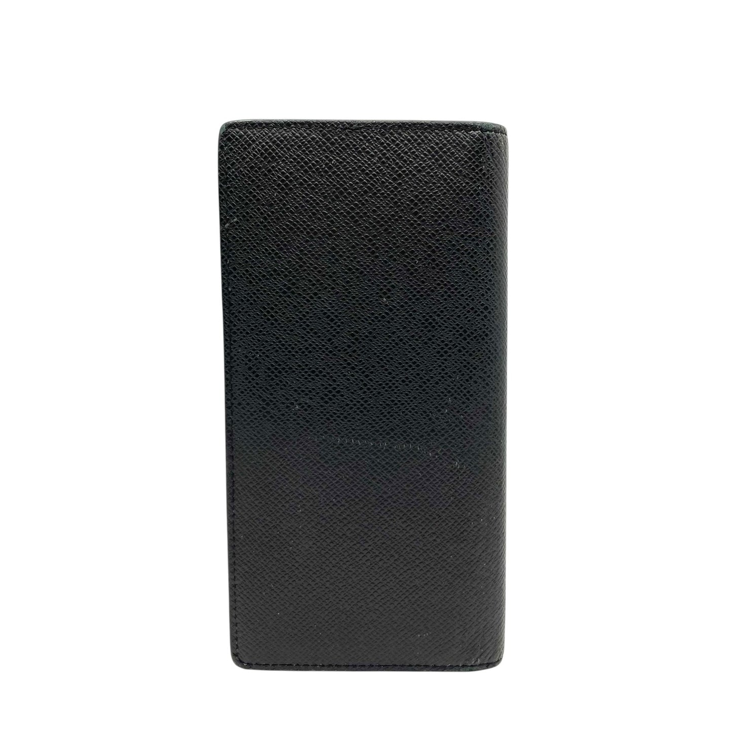 LOUIS VUITTON ルイヴィトン タイガ ポルトフォイユ･ブラザ 二つ折り 長財布 M30501 レザー 黒 ブラック シルバー金具 メンズ W5