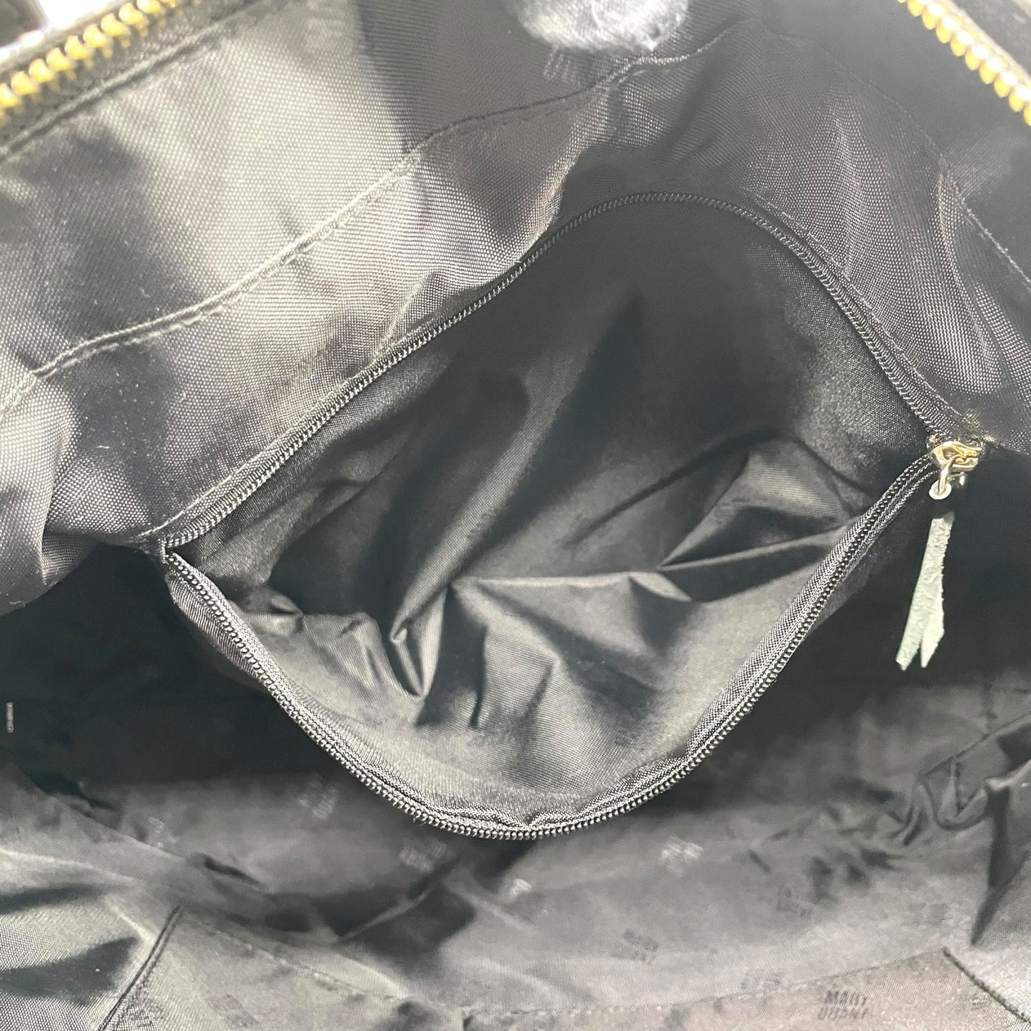 マリークヮント MARY QUANT トートバッグ ストライプ デイジー 花モチーフ ショルダー付き 2WAY 黒 ブラック ホワイト T3