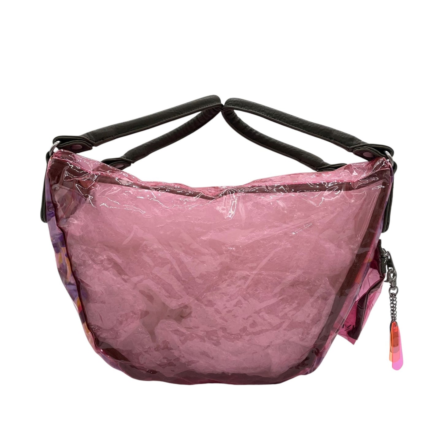 ディーゼル DIESEL PVC×ナイロン ショルダーバッグ トートバッグ ピンク レディース S95 Y2K 00s vintage