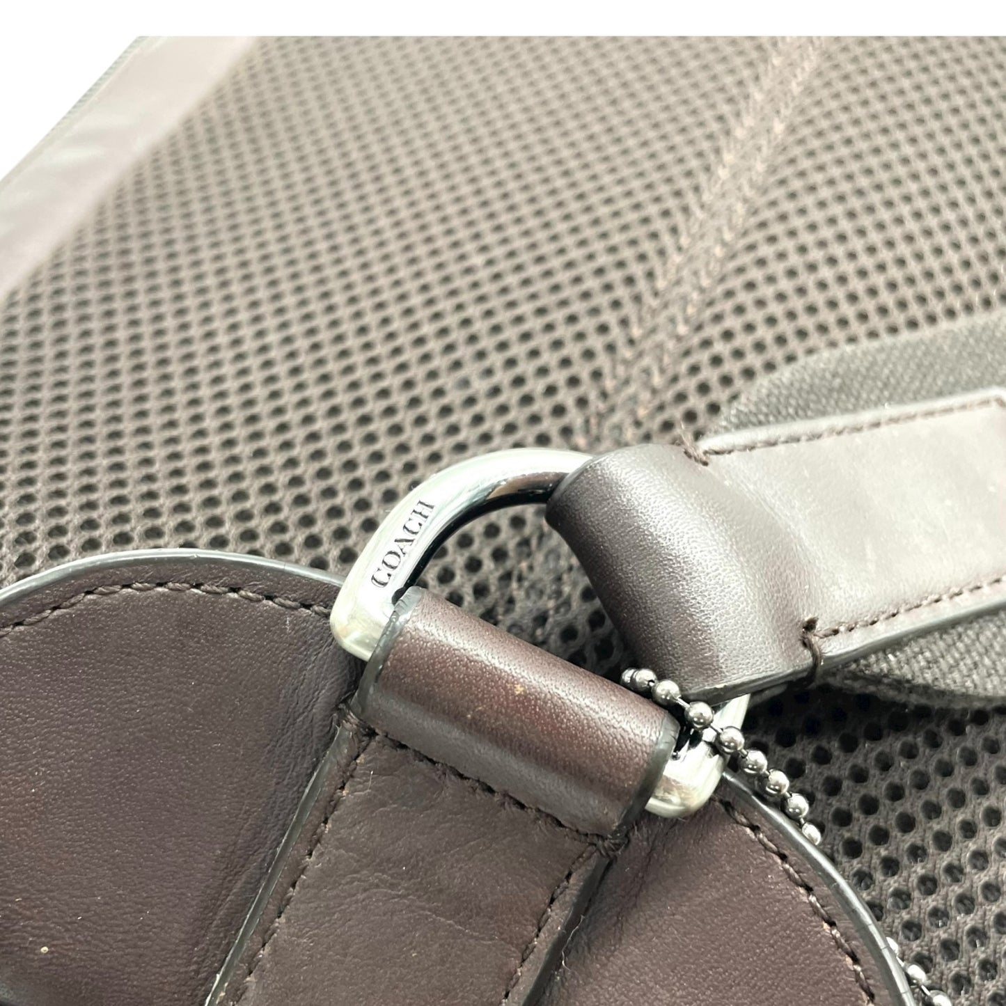 コーチ COACH スエード×レザー ボディバッグ スリングバッグ クロスボディ オレンジ 茶色 ブラウン メンズ レディース ユニセックス C7