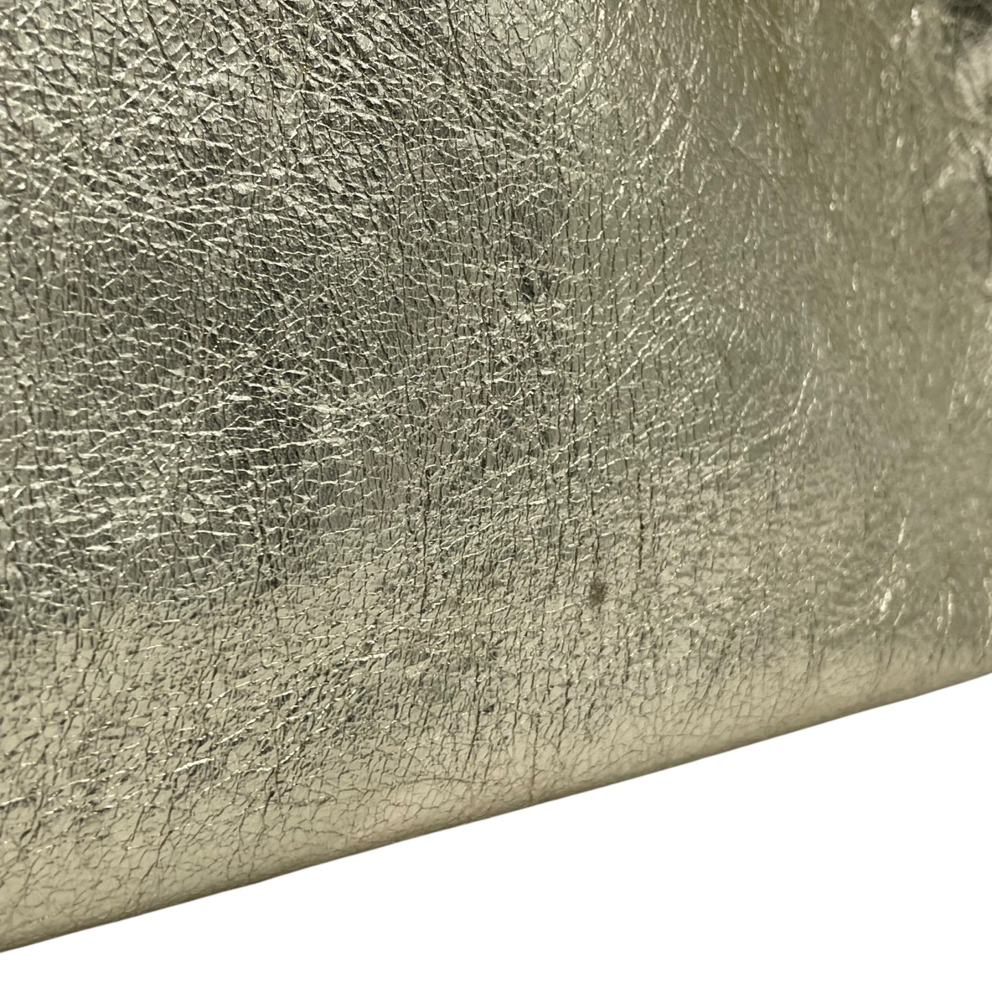 美品 ピンキーアンドダイアン Pinky & Dianne メタリック 金 ゴールド 2WAY ショルダーバッグ クラッチバッグ レザー調 T4