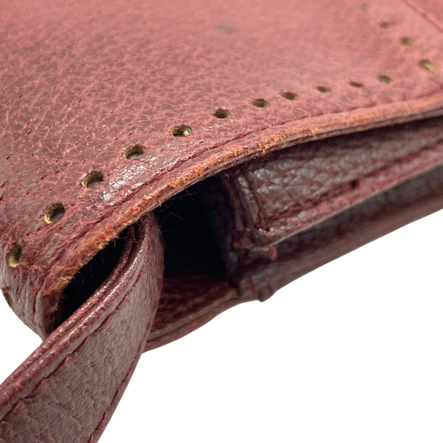 ヴァレンティノ ガラヴァーニ VALENTINO GARAVANI ショルダーバッグ メッセンジャーバッグ レッド ボルドー ワインレッド レザー フリンジ レディース S80