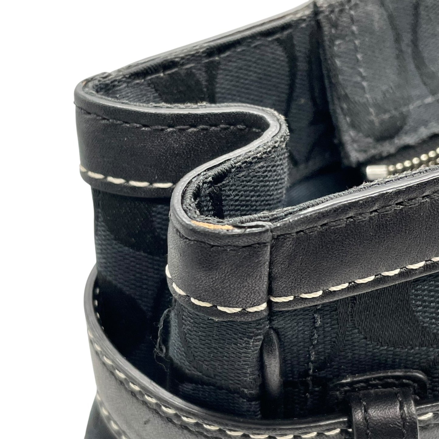 コーチ COACH トートバッグ シグネチャーF08K07 黒 ブラック 紺 ネイビー ジャガード レザー ホースビット A4対応 通勤 通学 U12