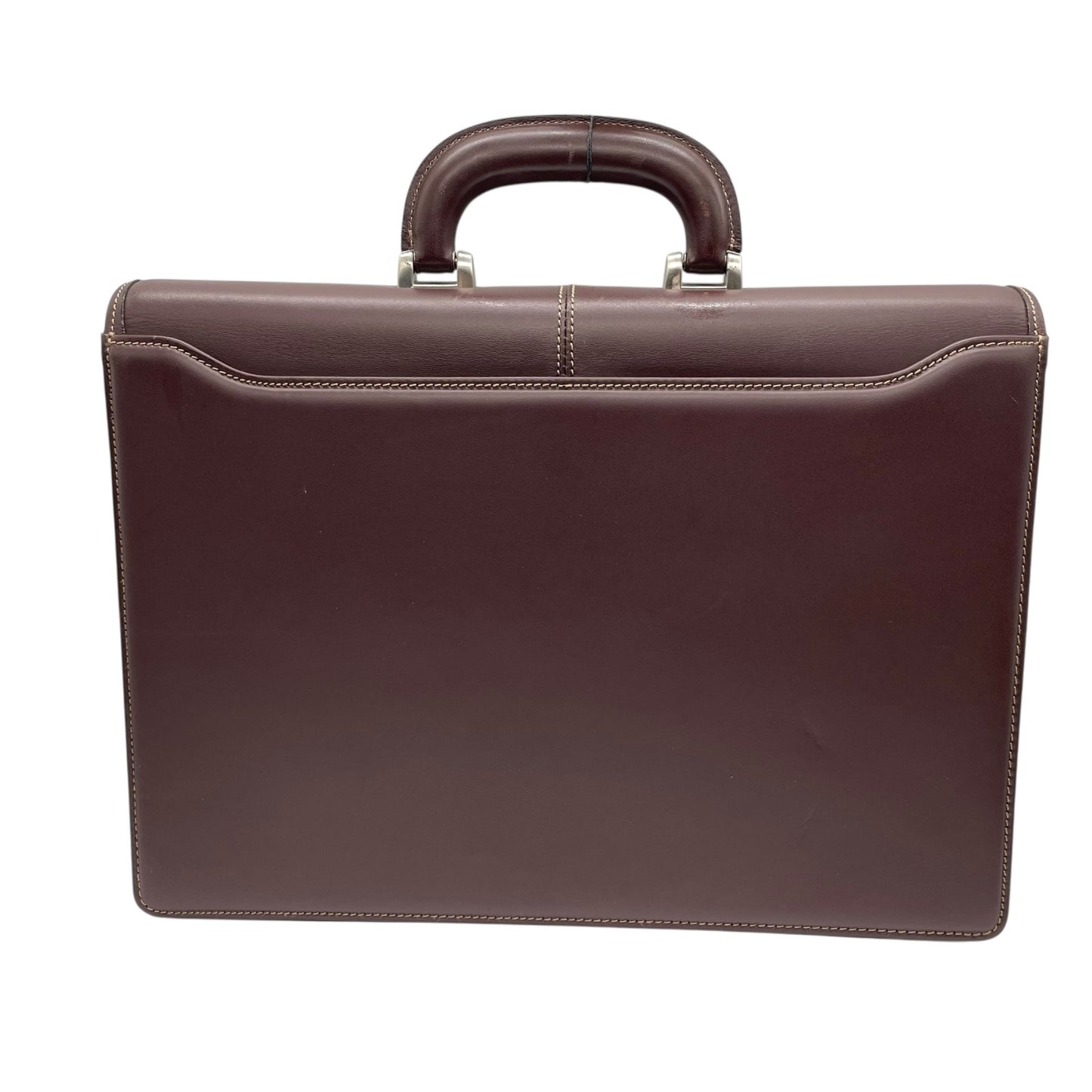 BURBERRY バーバリー ビジネスバッグ レザー ブラウン【中古】 メンズ