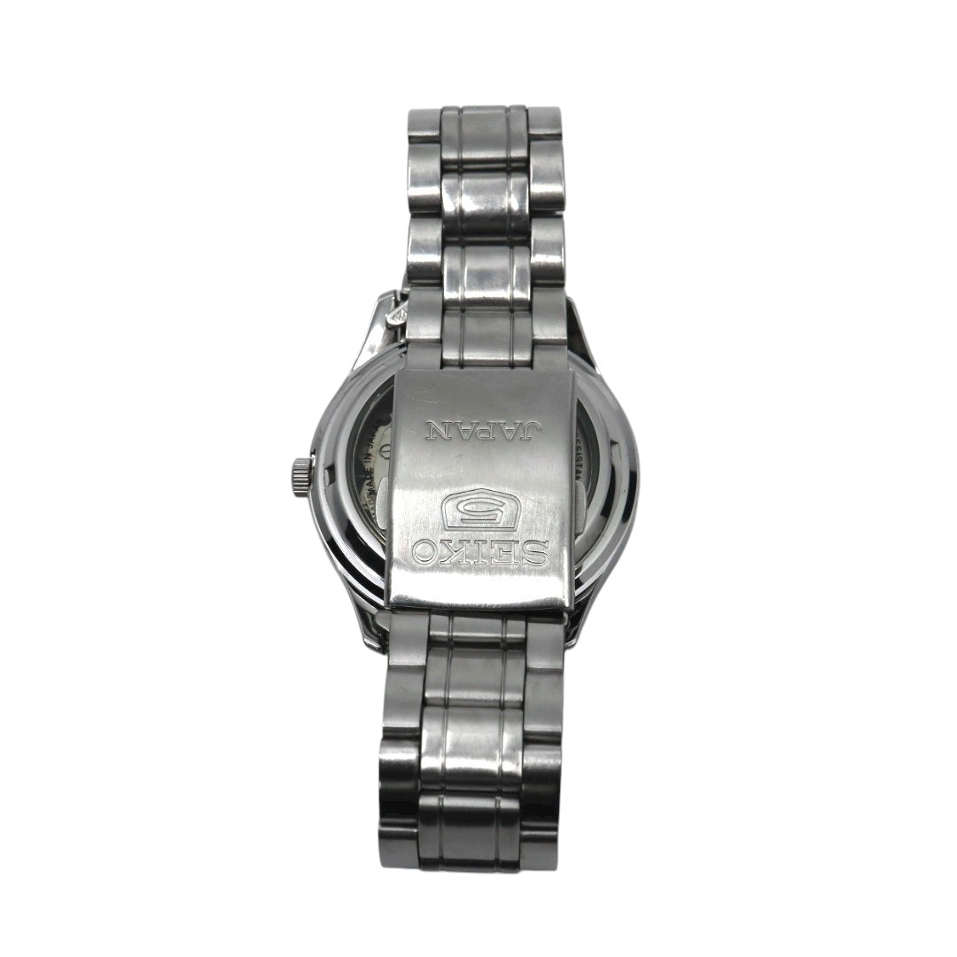 SEIKO セイコー 5 自動巻き メンズ腕時計 ブラウン文字盤 デイデイト ステンレス 裏スケルトン 7S26 Made in Japan G11