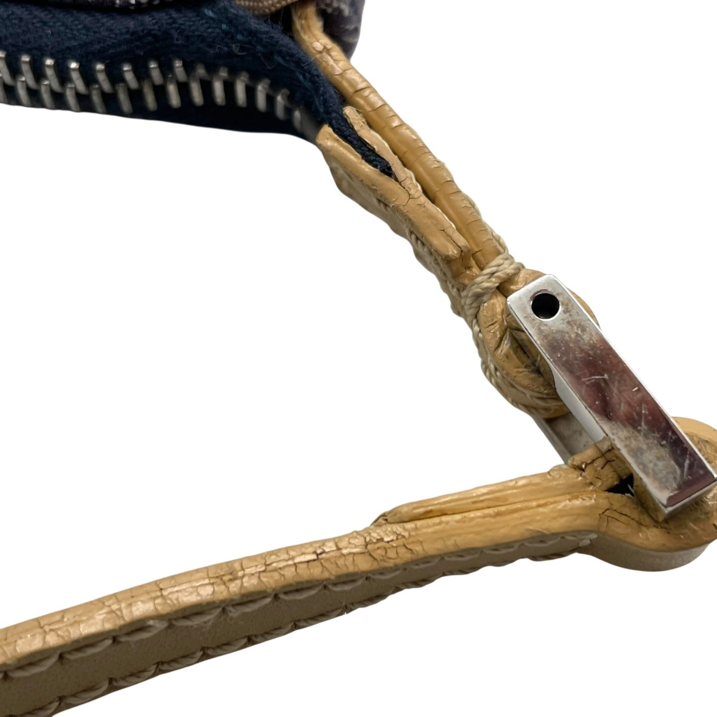 フェンディ Fendi ズッキーノ ショルダーバッグ ネイビー キャンバス レザー 斜め掛け ワンショルダー 00s c2