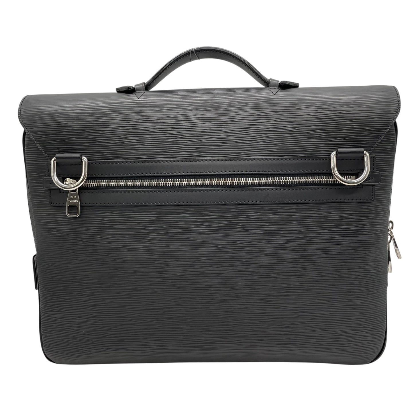 【新品同様】 LOUIS VUITTON ルイ・ヴィトン エピ ヴァシリPM 2WAY ビジネスバッグ ブリーフケース 書類カバン ショルダー 斜め掛け ボレアル ブラック レザー M32640 シルバー金具 メンズ B