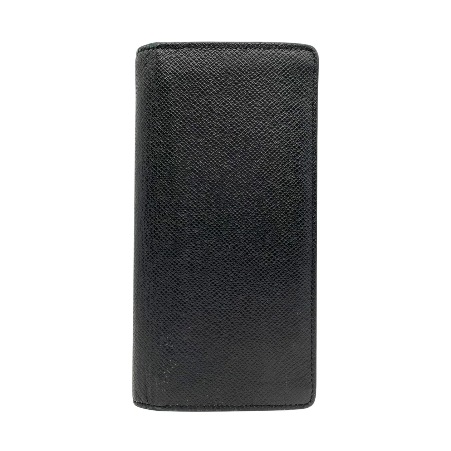 LOUIS VUITTON ルイヴィトン タイガ ポルトフォイユ･ブラザ 二つ折り 長財布 M30501 レザー 黒 ブラック シルバー金具 メンズ W5