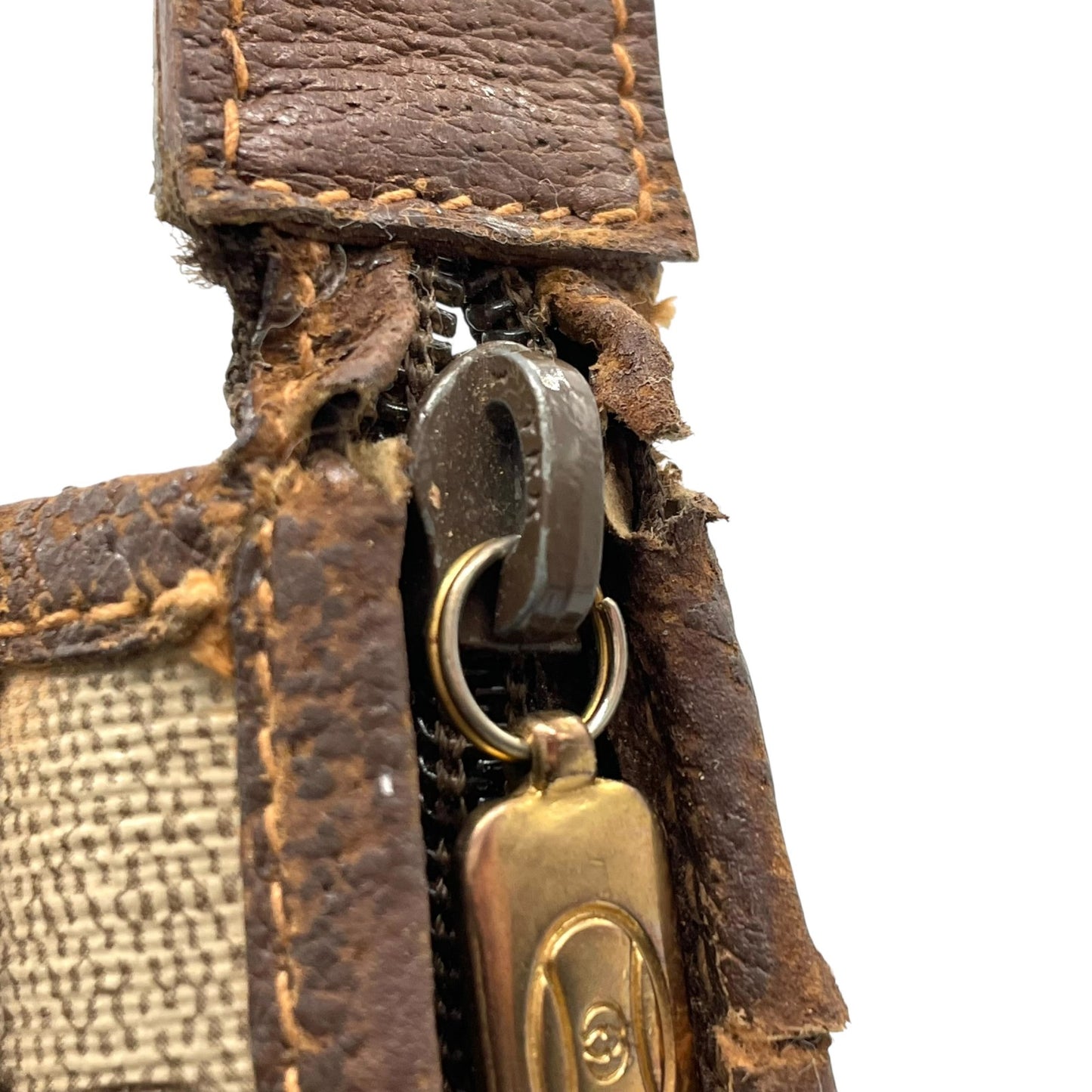 GUCCI グッチ GGスプリーム クラッチバッグ セカンドバッグ 茶 ブラウン グレー PVC レザー ゴールド金具 オールドグッチ ヴィンテージ メンズ レディース C4