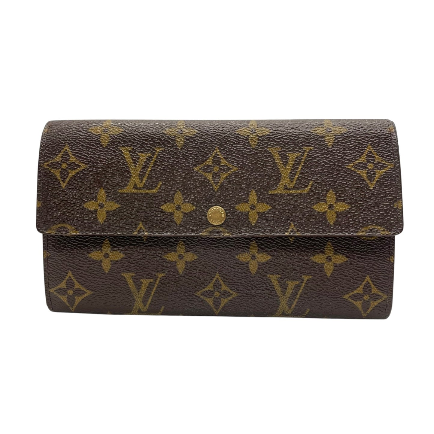 LOUIS VUITTON ルイ・ヴィトン MM61725 長財布 PVC/レザー ブラウン【中古】 レディース