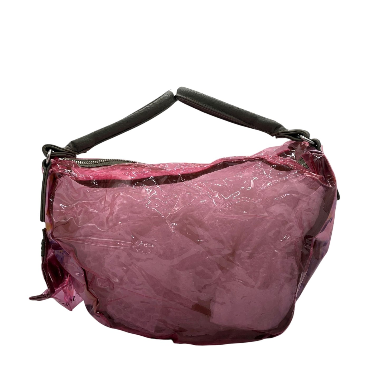 ディーゼル DIESEL PVC×ナイロン ショルダーバッグ トートバッグ ピンク レディース S95 Y2K 00s vintage