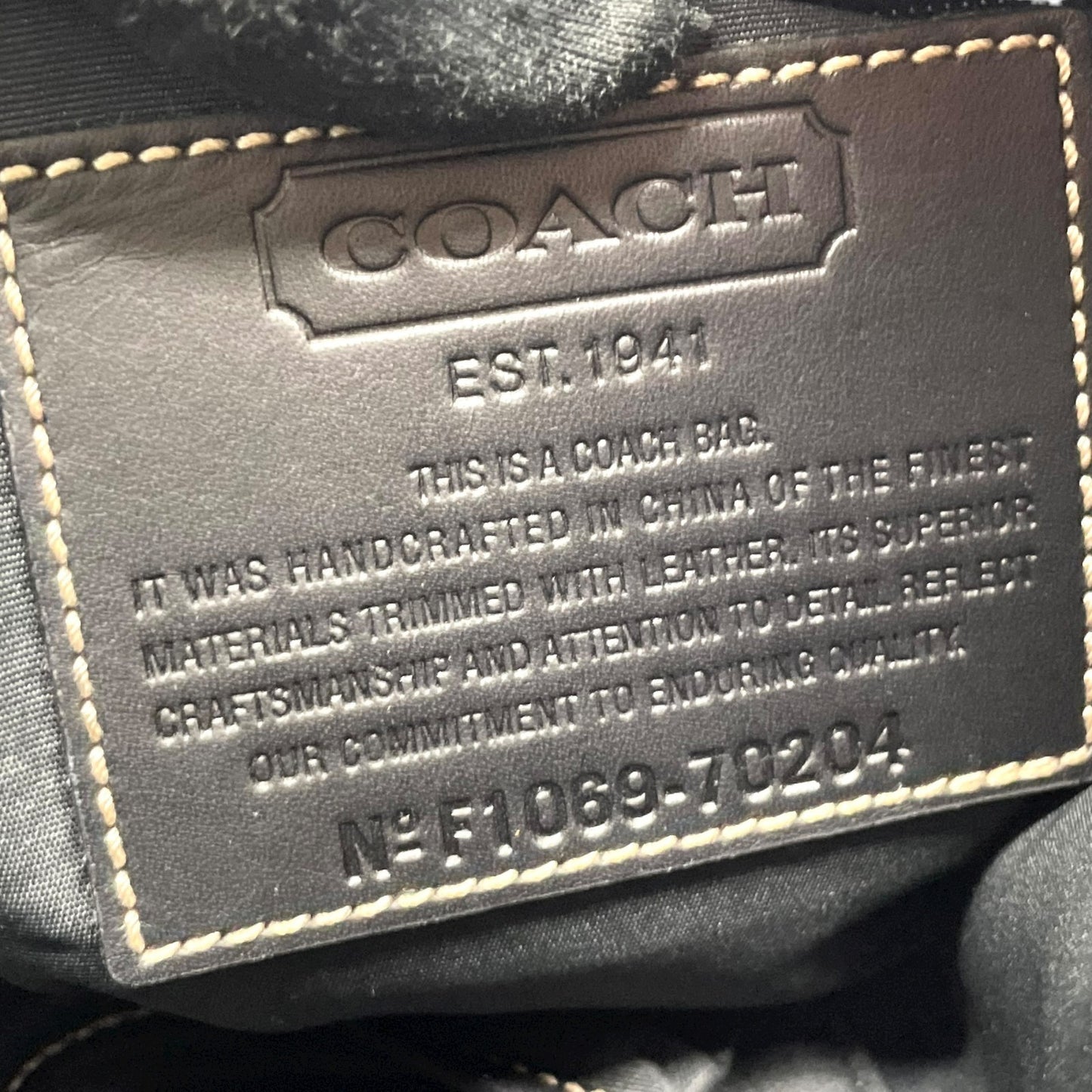 未使用級 美品 コーチ COACH ナイロン レザー ショルダーバッグ クロスボディ 70204 黒 ブラック 軽量 メンズ レディース S24