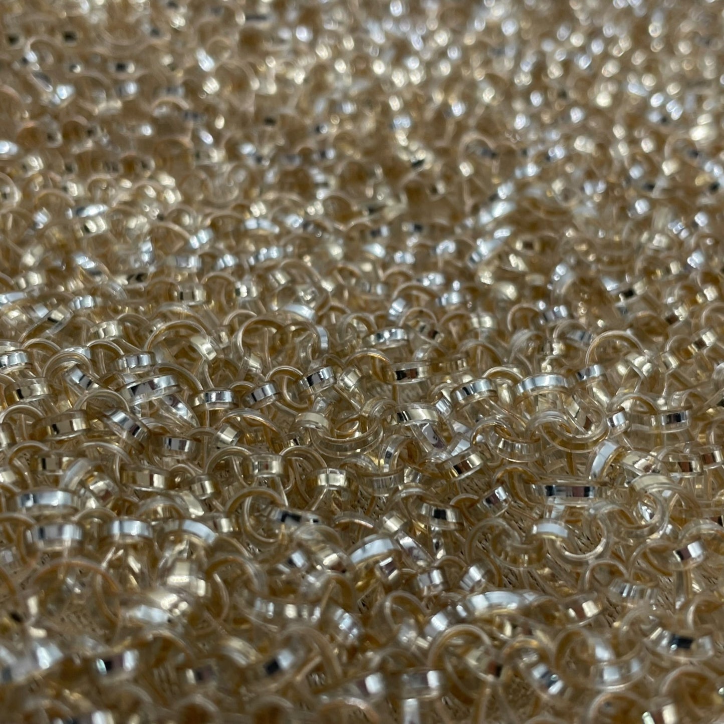 美品 アンテプリマ ANTEPRIMA ワイヤーバッグ ハンドバッグ チェーンストラップ ゴールド ベージュ 半月型 ハーフムーン 手提げ レディース E6