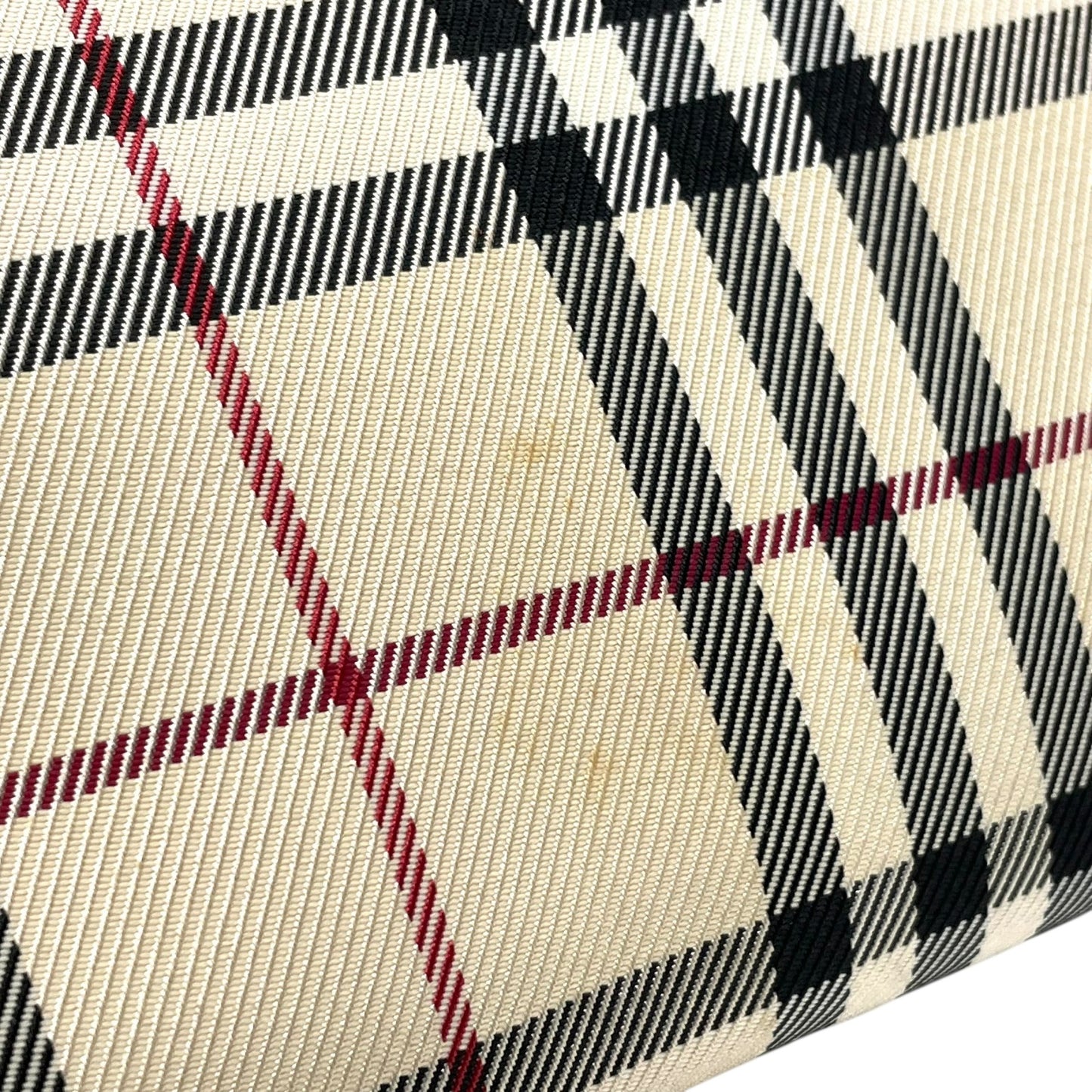 バーバリー BURBERRY トートバッグ ハンドバッグ ノバチェック ベージュ ブラウン 茶色 キャンバス レザー