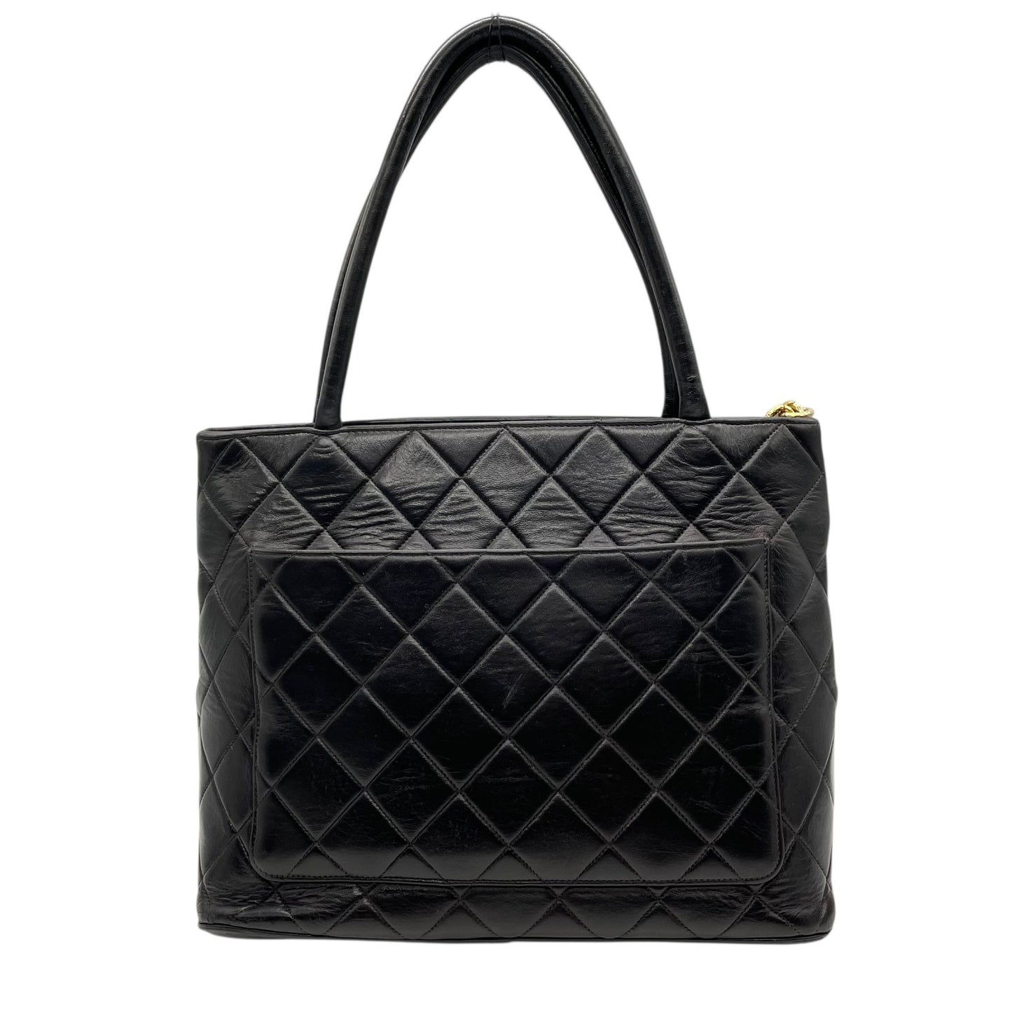CHANEL シャネル ハンドバッグ レザー ブラック【中古】 レディース