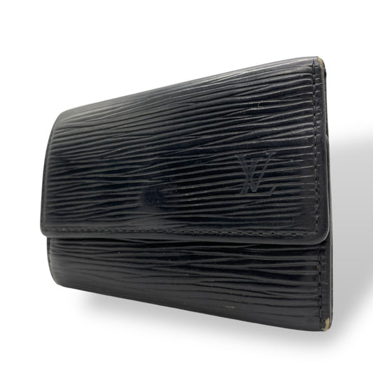 ルイ・ヴィトン Louis Vuitton ミュルティクレ6 M63812 エピ 6連キーケース ノワール ブラック レザー ゴールド金具 メンズ レディース M5