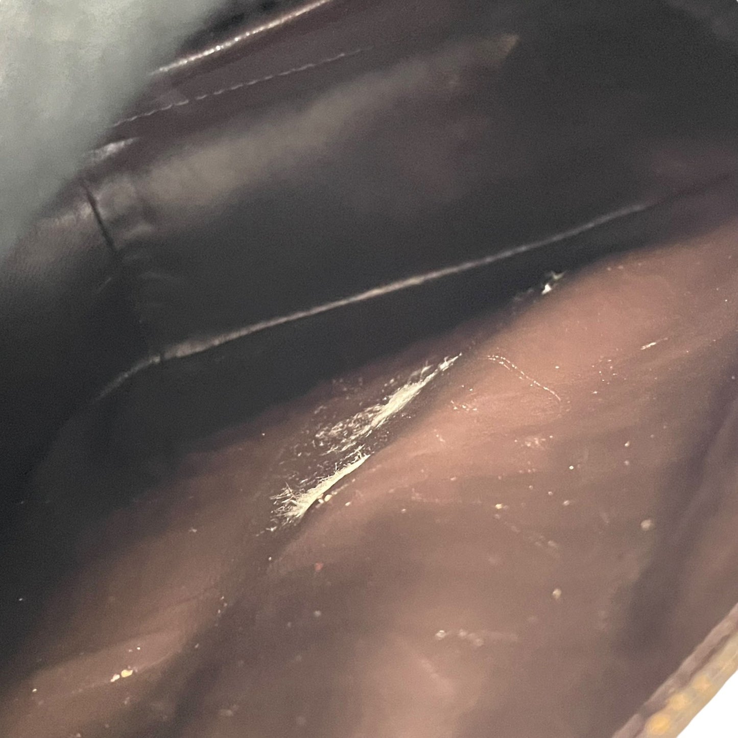 Authentic CELINE C Macadam Turnlock Handbag Canvas Leather Brown Gold Hardware Women