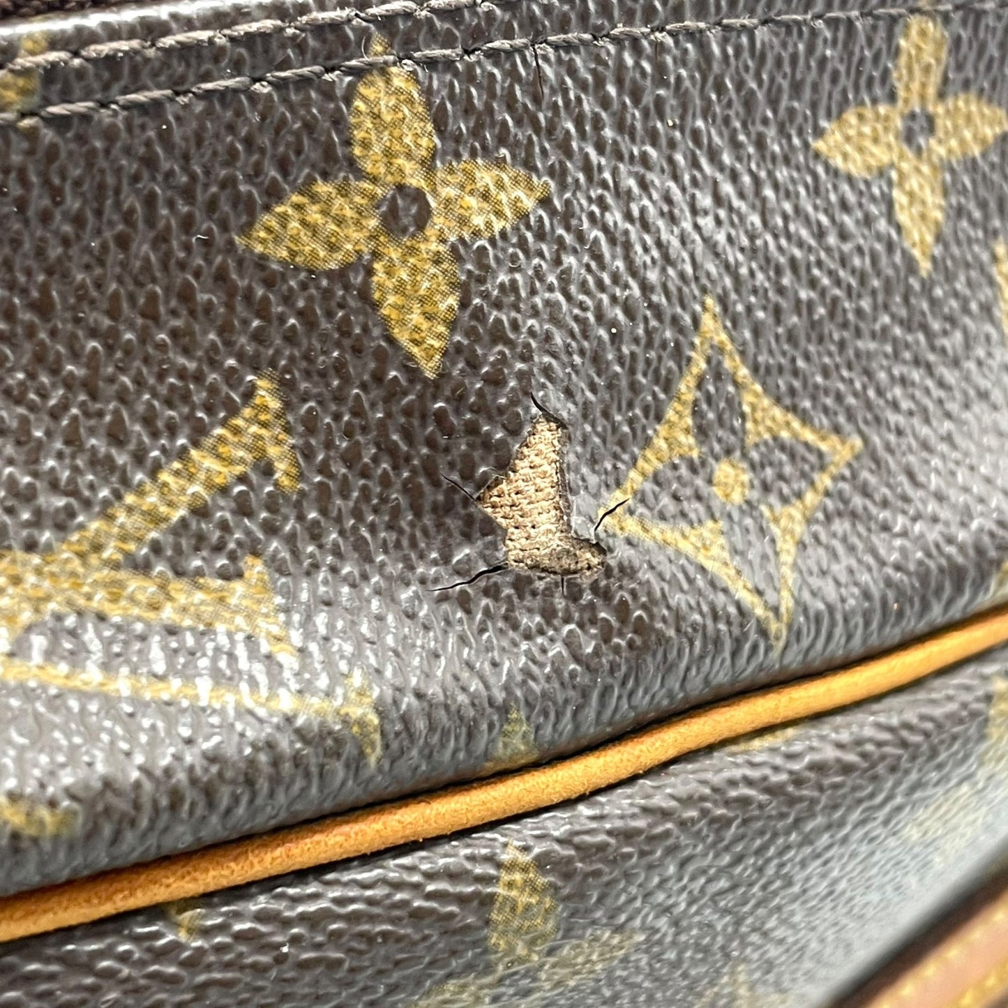 Authentic LOUIS VUITTON Monogram Cite Shoulder Bag M51181 Brown PVC Leather Gold Hardware Tote Bag Men's Women's Shoulder Strap