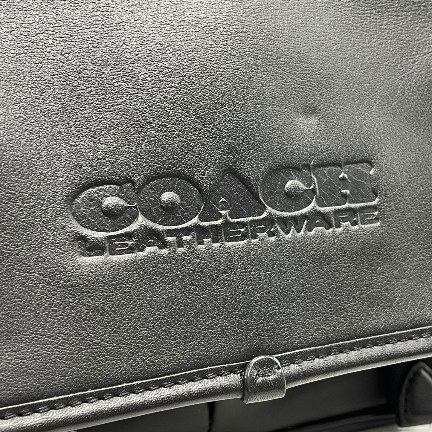 極美品 COACH コーチ League リーグ メッセンジャーバッグ C9157 ショルダーバッグ ボディバッグ レザー 黒 ブラック 斜め掛け可 メンズ レディース K5