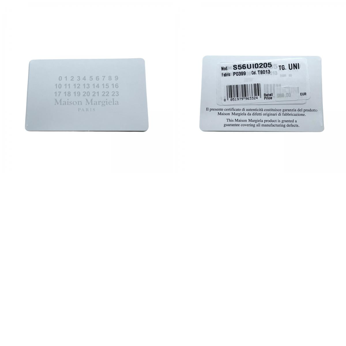 Maison Margiela メゾンマルジェラ カードケース コインケース 黒 ブラック 4ステッチ レザー ギャランティカード付き W5