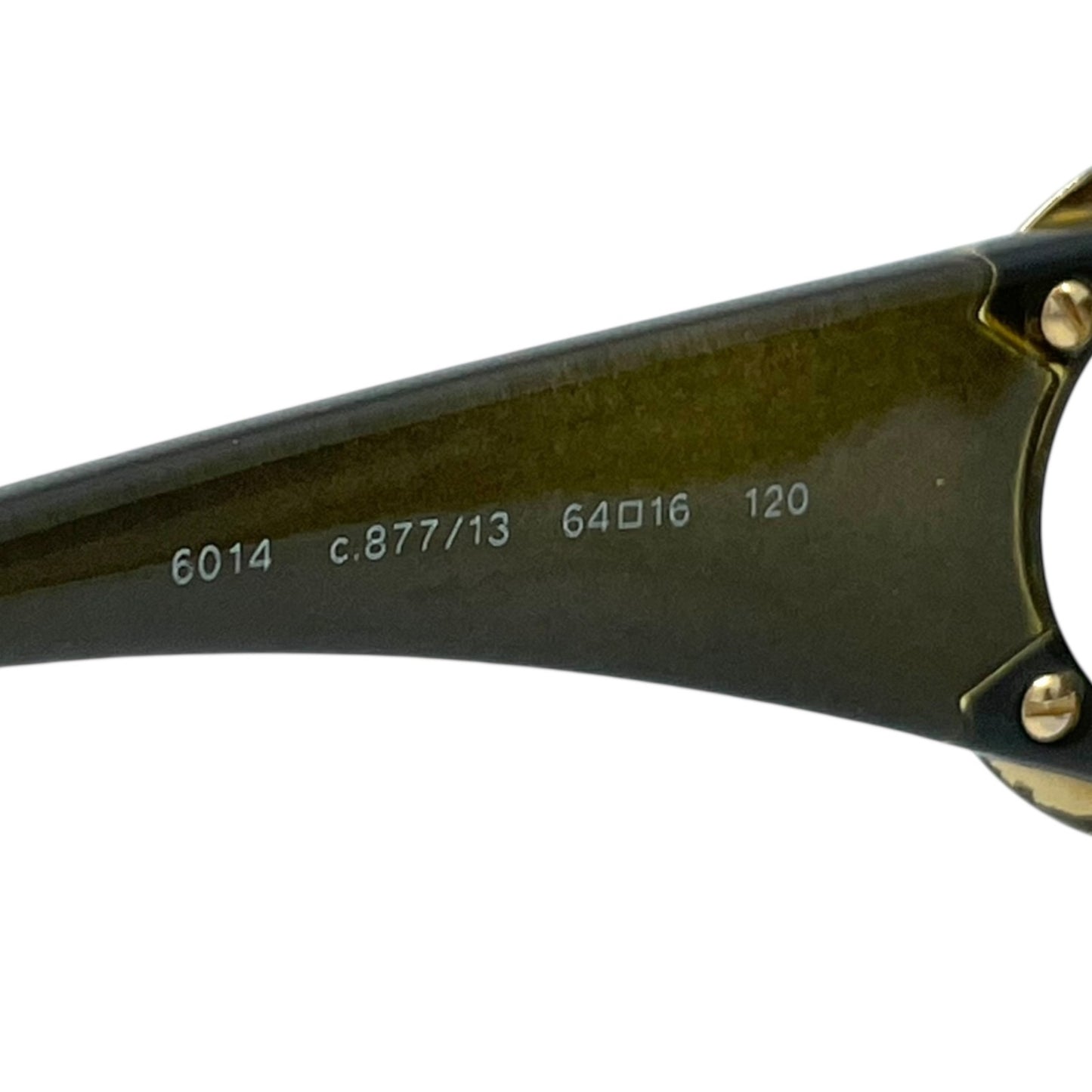 極美品 CHANEL シャネル ココマーク サングラス 64□16 120 カーキ レディース H2