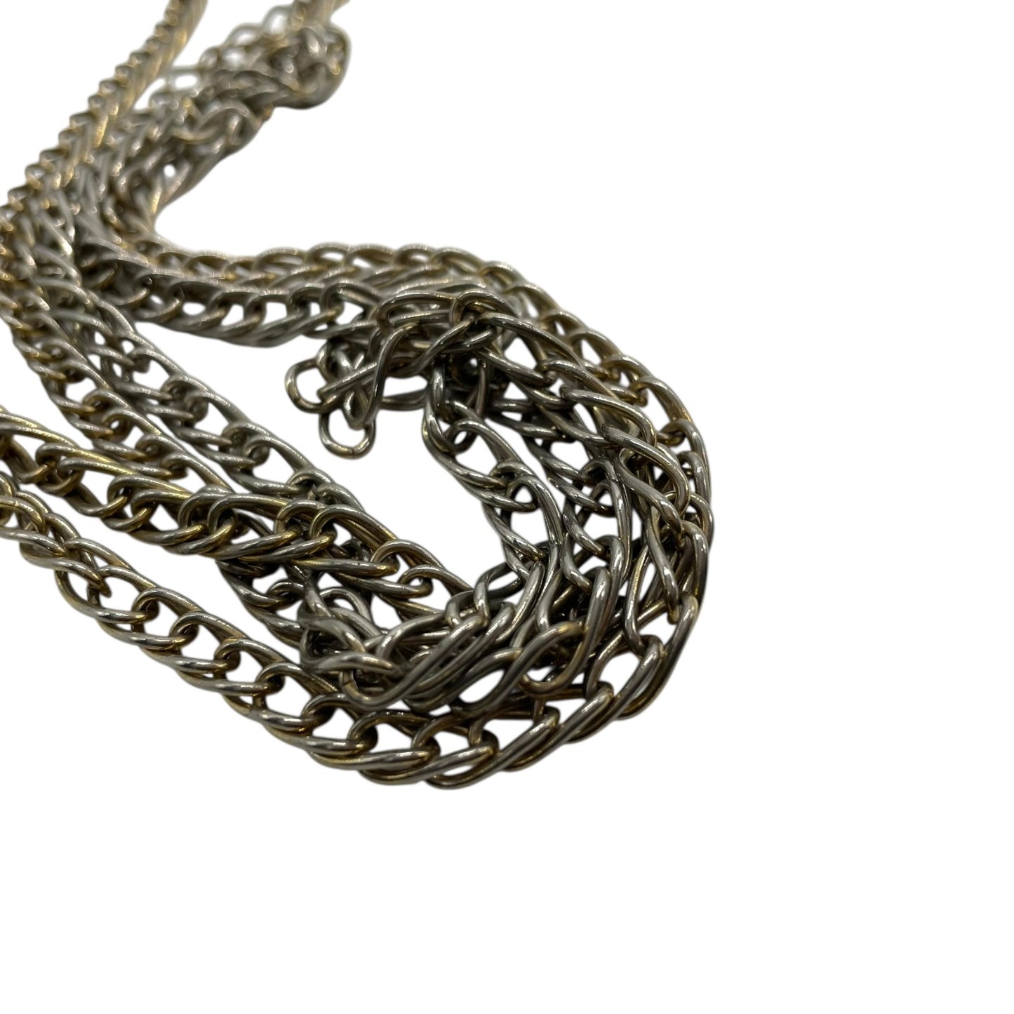 希少 ヴィンテージ Cartier カルティエ サファイアライン チェーンショルダーバッグ 黒 ブラック レザー ゴールドチェーン クロスボディ ダブルチェーン 完売 人気 K10