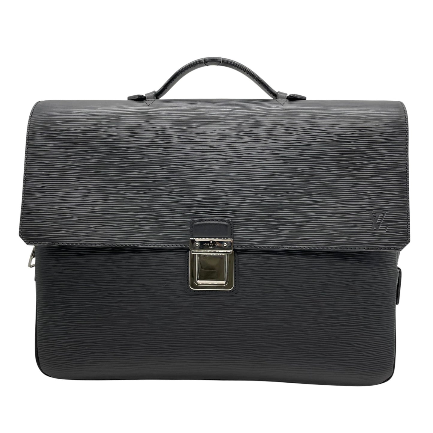 【新品同様】 LOUIS VUITTON ルイ・ヴィトン エピ ヴァシリPM 2WAY ビジネスバッグ ブリーフケース 書類カバン ショルダー 斜め掛け ボレアル ブラック レザー M32640 シルバー金具 メンズ B