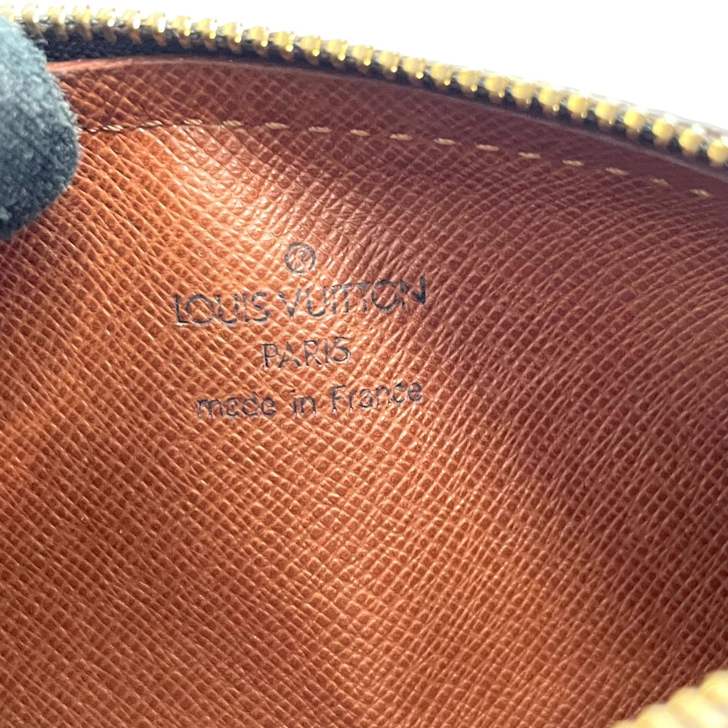 美品 ルイヴィトン モノグラム パピヨン用 ミニポーチ モノグラムキャンバス×レザー ゴールド金具 正規品 D2