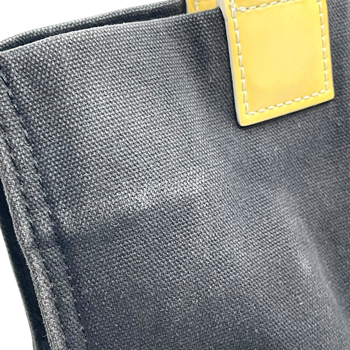 Tory Burch トリーバーチ トートバッグ エラ ロゴパッチ ビッグロゴ ダブルT 黒 ブラック×ベージュ キャンバス U8