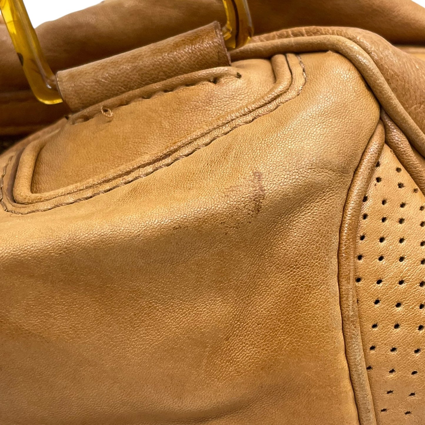 ディーゼル DIESEL ボストンバッグ レザー ブラウン 茶色 ロゴ型押し ヴィンテージ Y2K 00s vintage S84