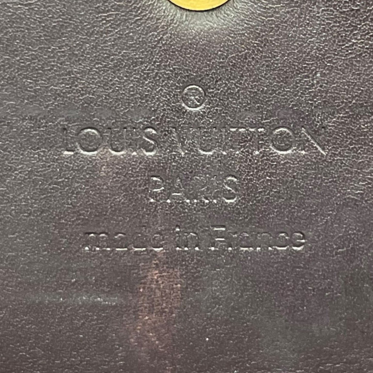 Authentic Louis Vuitton Porte-Feuille Sarah Monogram Vernis M93524 Long Wallet Amarante Patent Leather Gold Hardware Women's